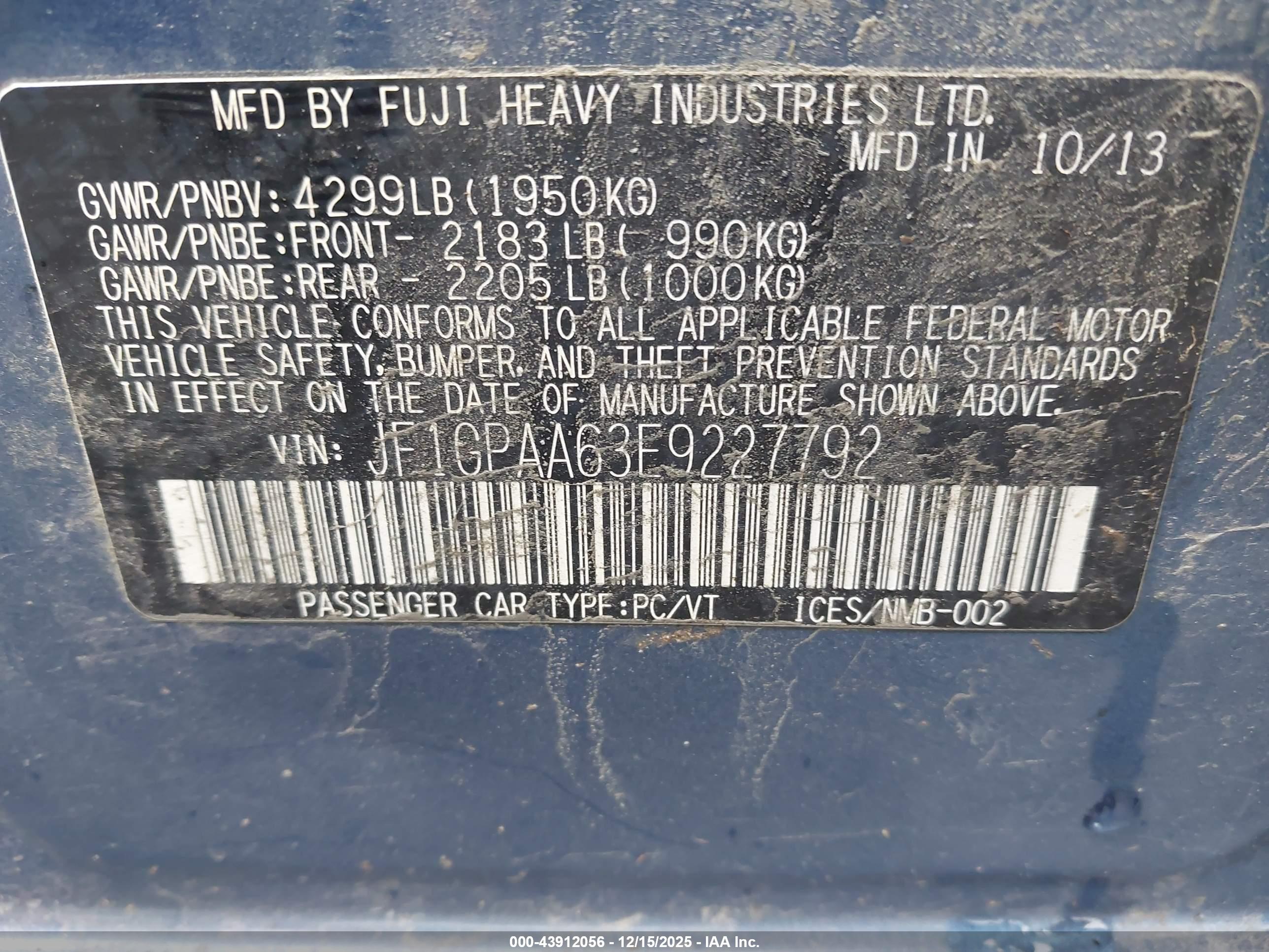 SUBARU IMPREZA image 9