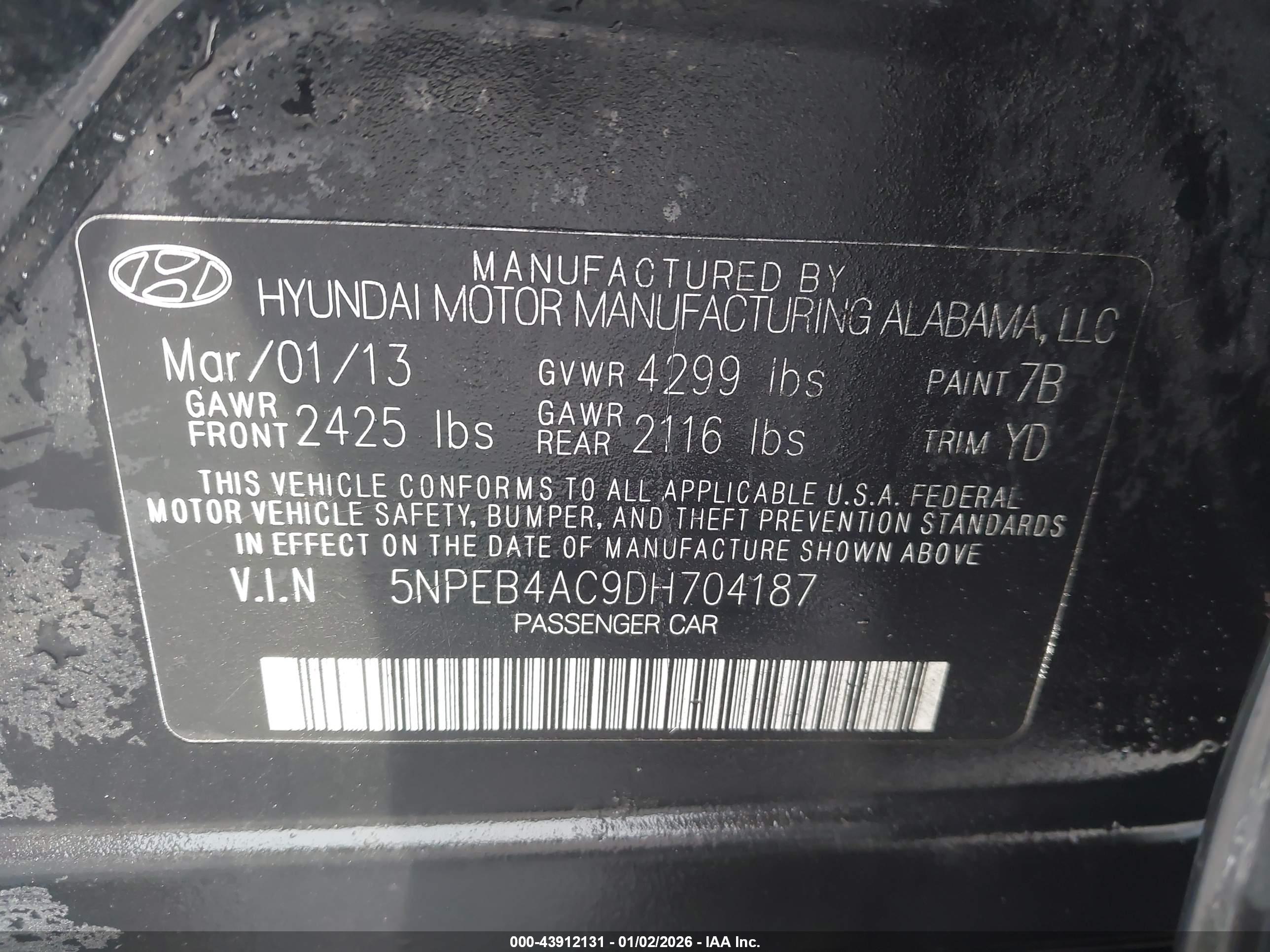 HYUNDAI SONATA image 9
