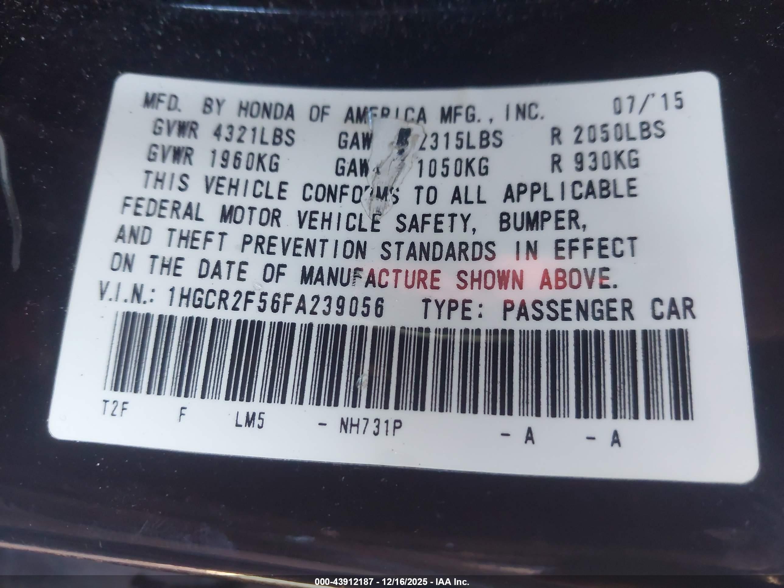 HONDA ACCORD image 9