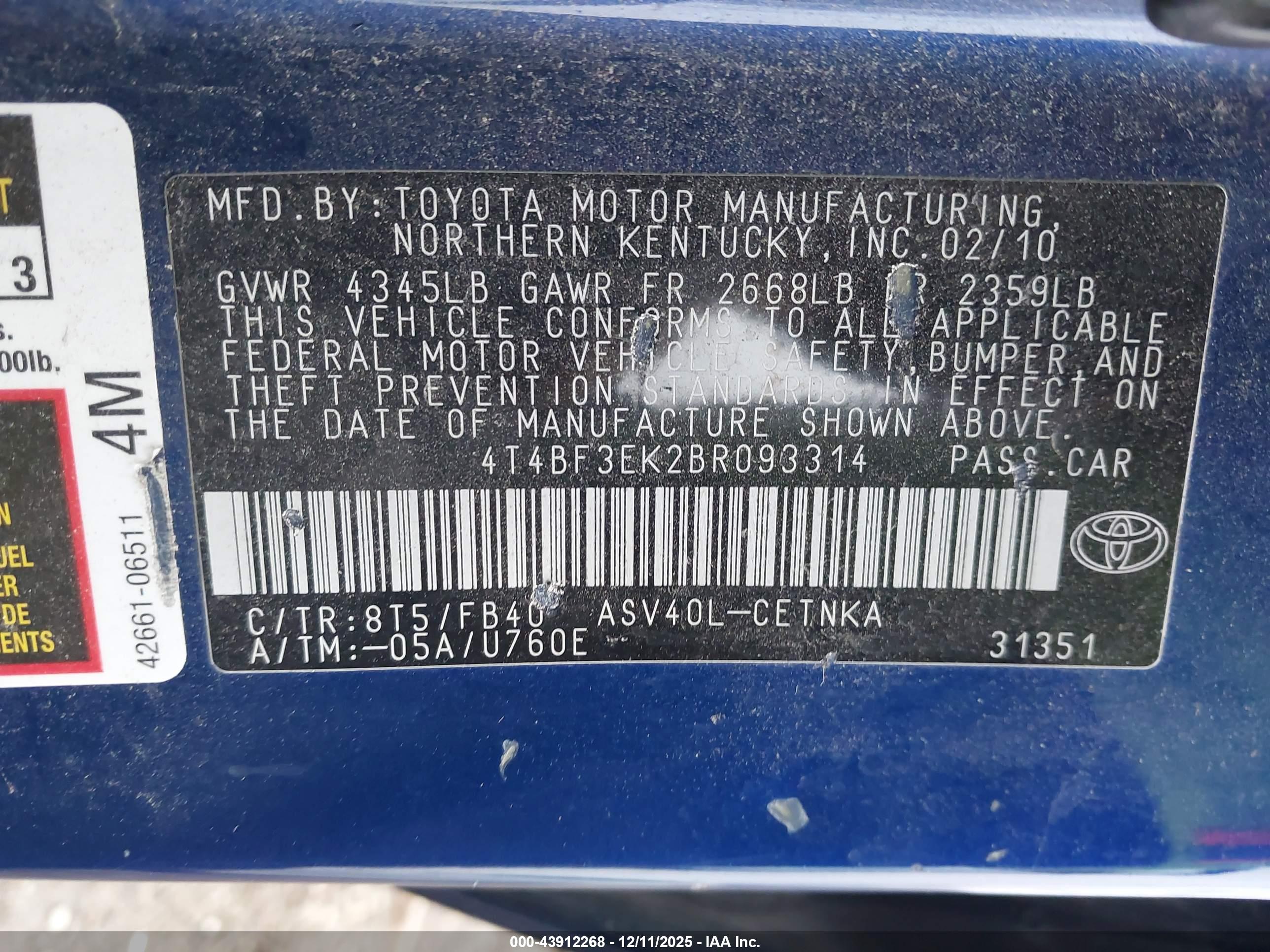 TOYOTA CAMRY image 9