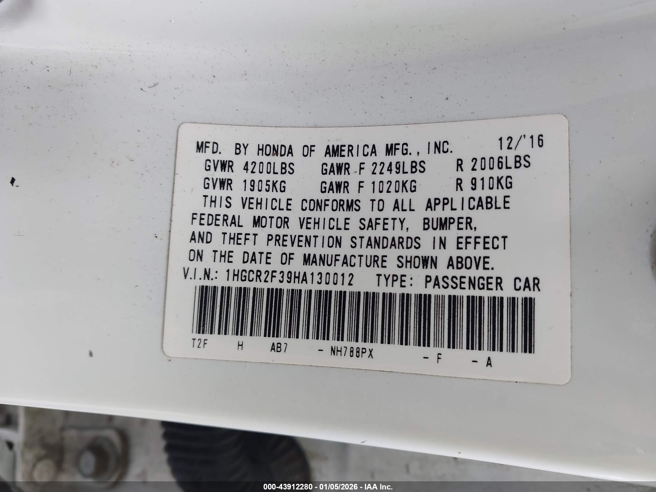 HONDA ACCORD image 9