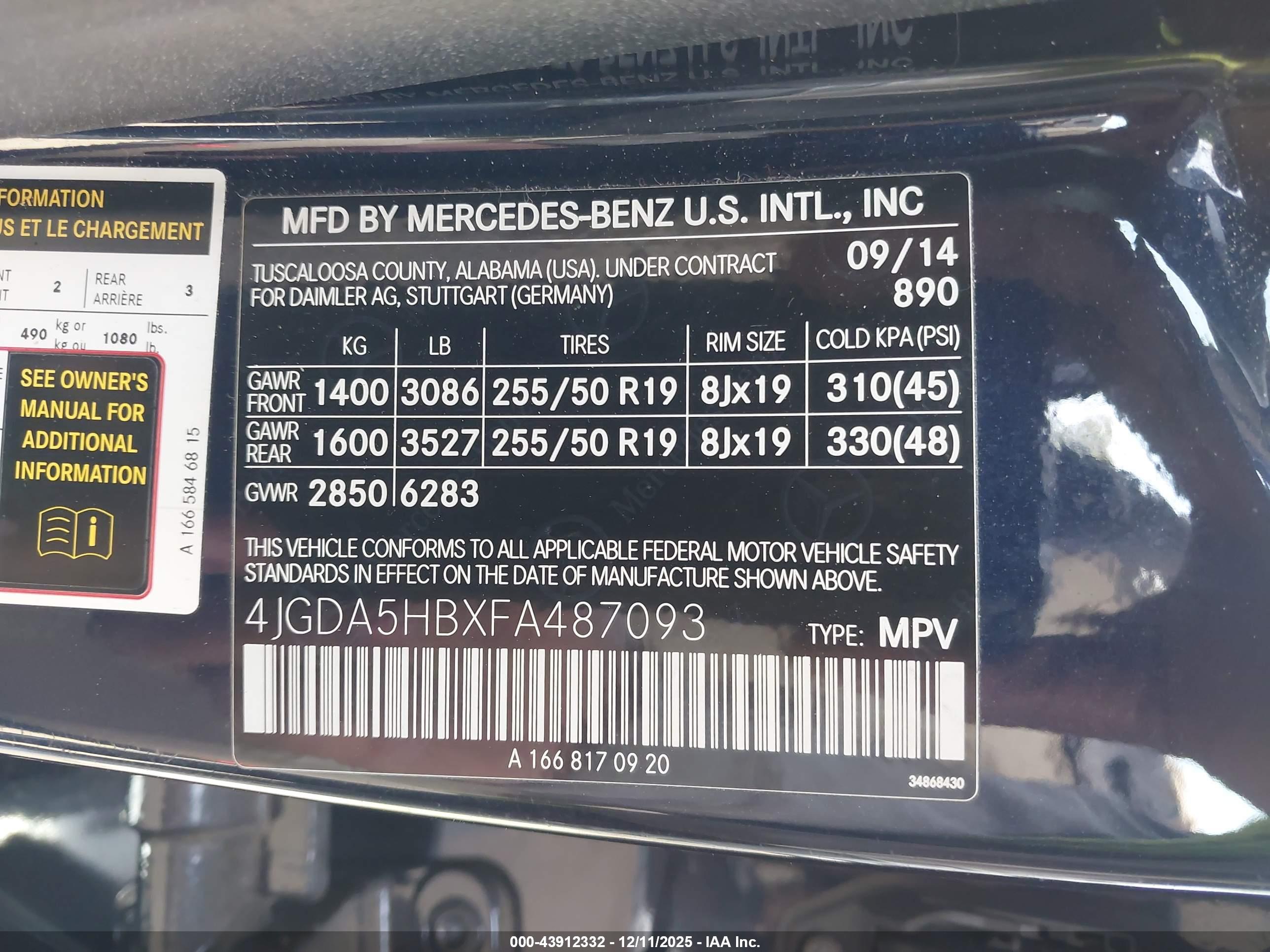 MERCEDES-BENZ ML image 9