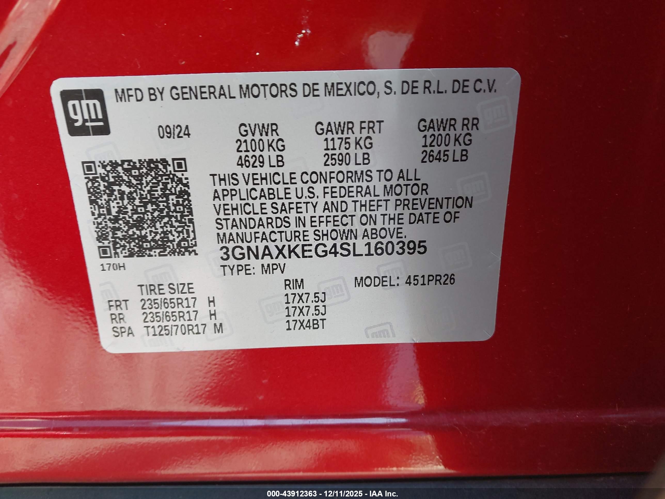 CHEVROLET EQUINOX image 9