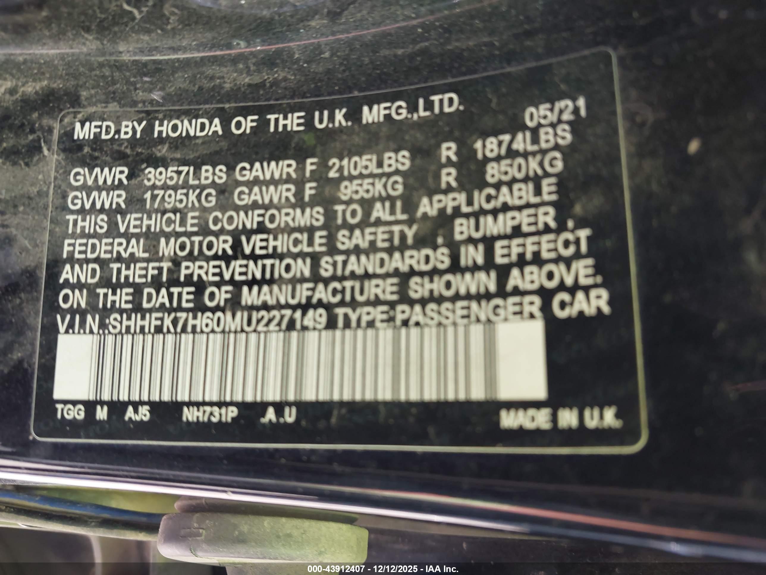 HONDA CIVIC image 9