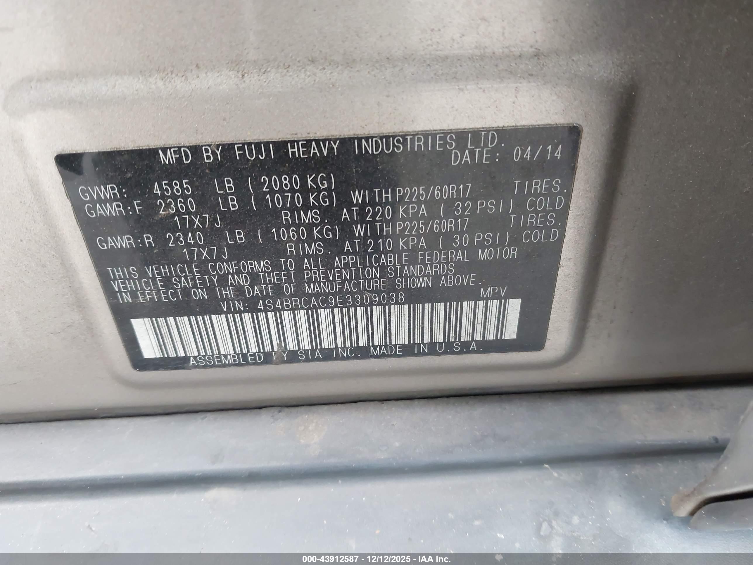 SUBARU OUTBACK image 9