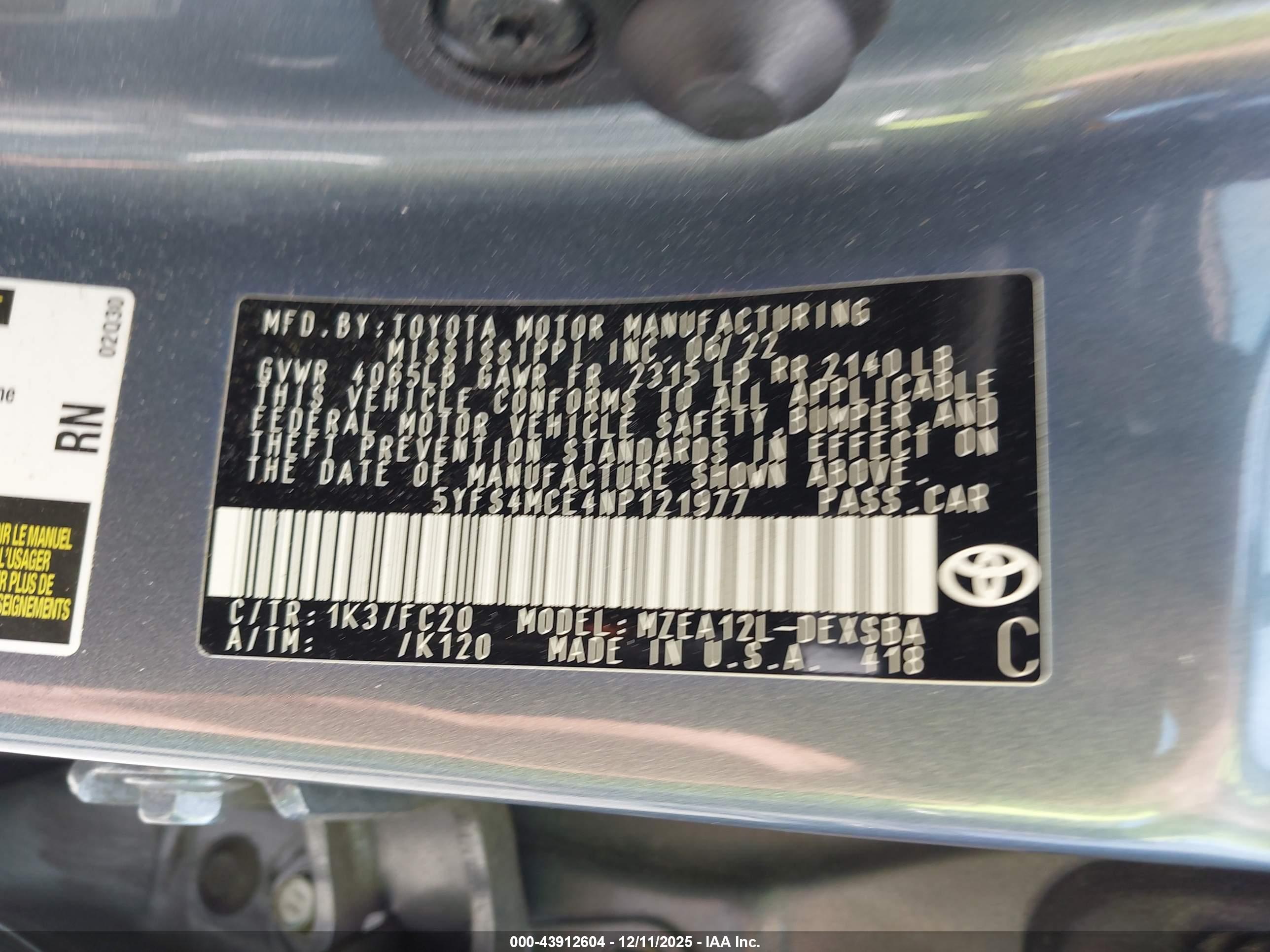 TOYOTA COROLLA image 9