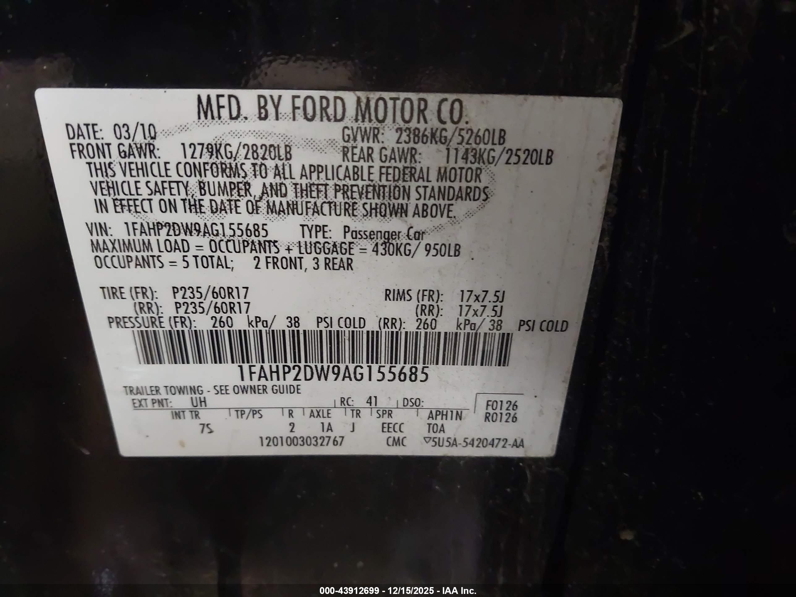 FORD TAURUS image 9