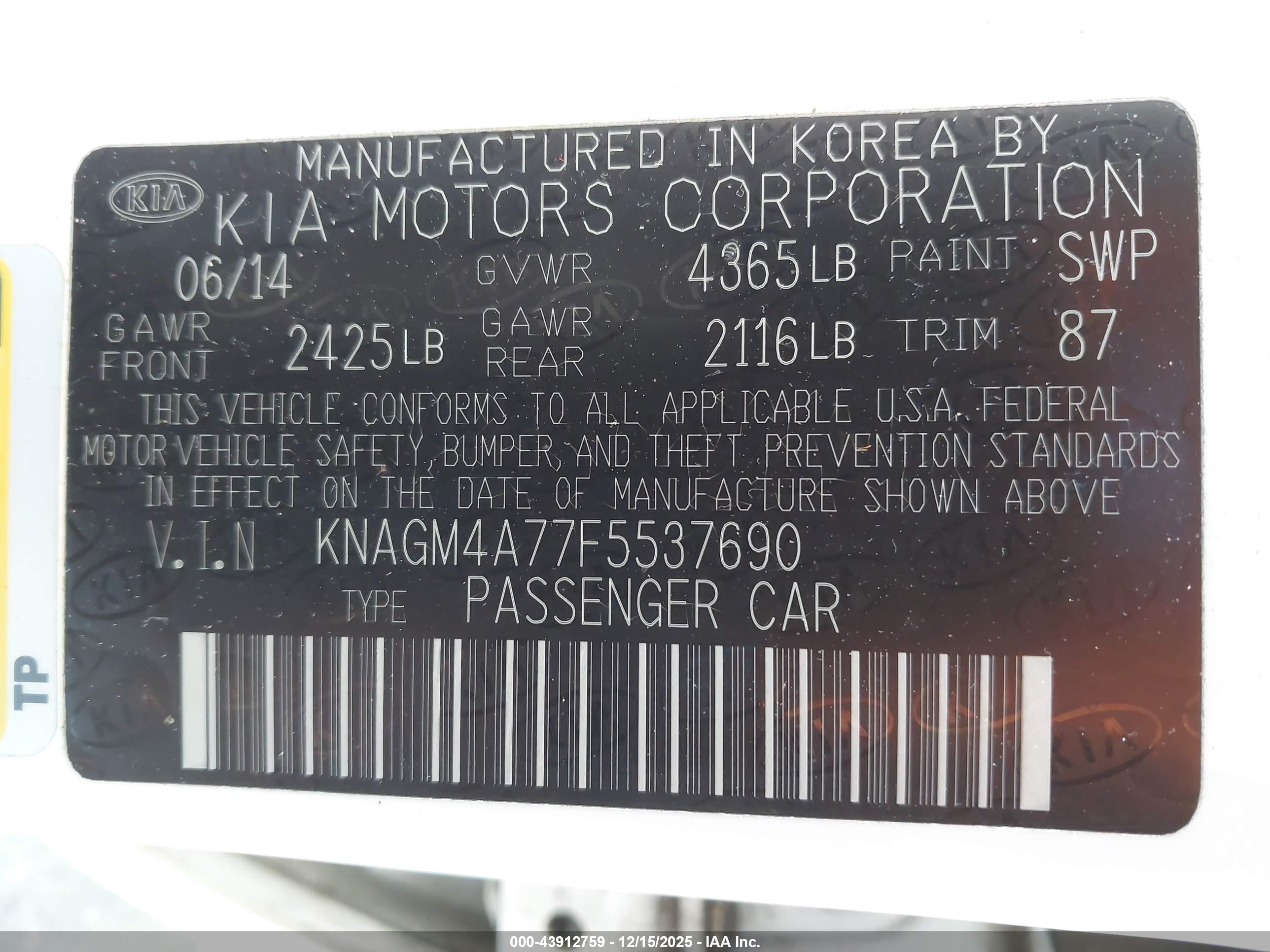 KIA OPTIMA image 9