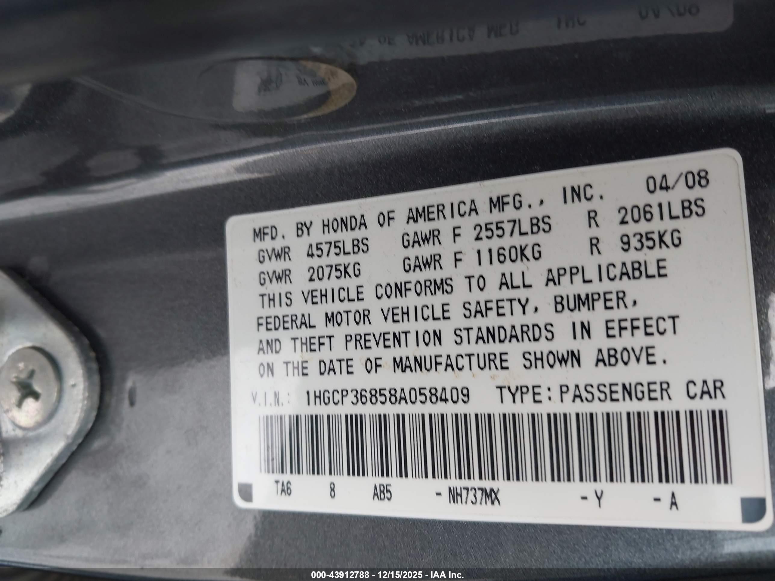 HONDA ACCORD image 9