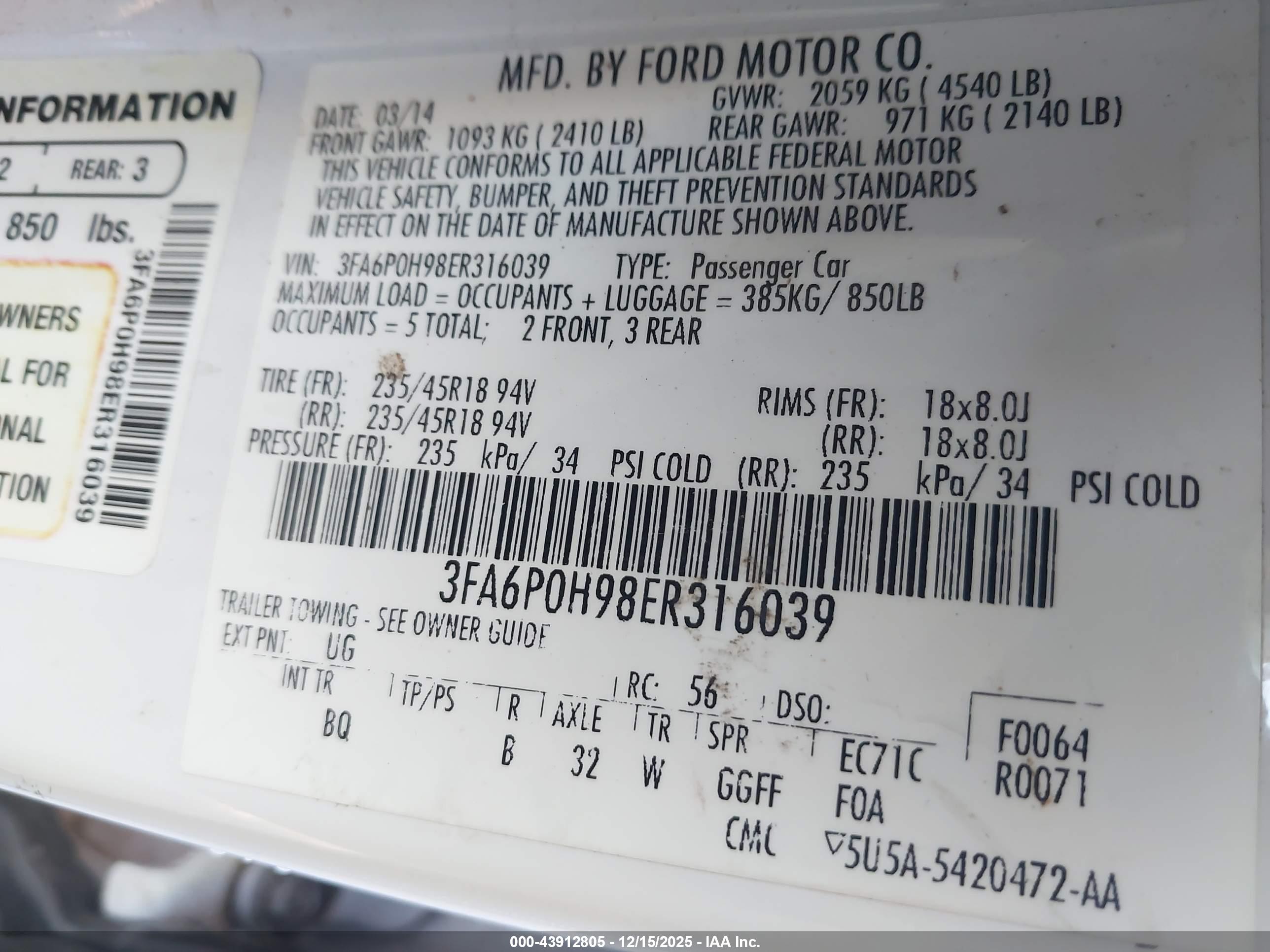 FORD FUSION image 9