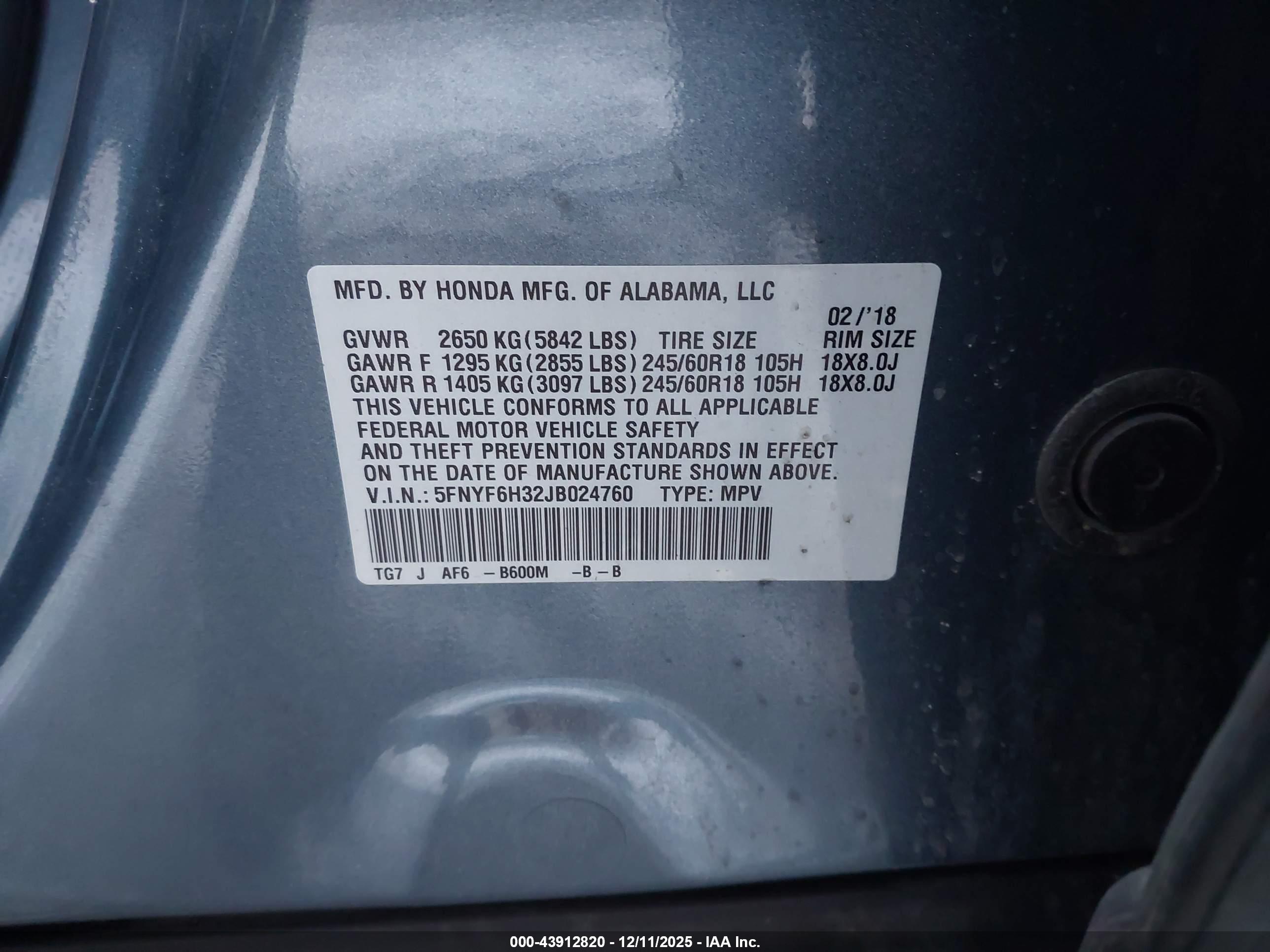 HONDA PILOT image 9