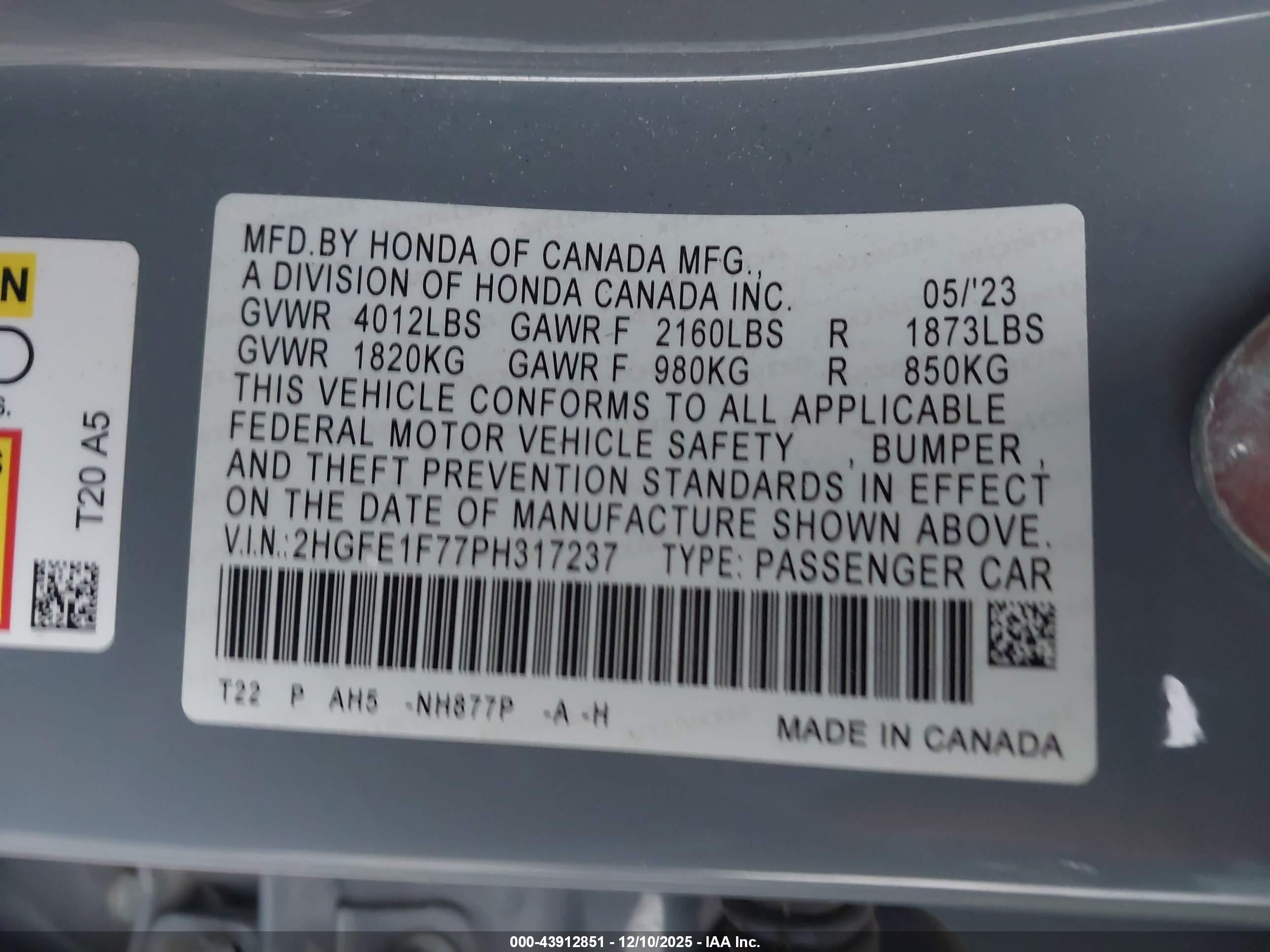 HONDA CIVIC image 9