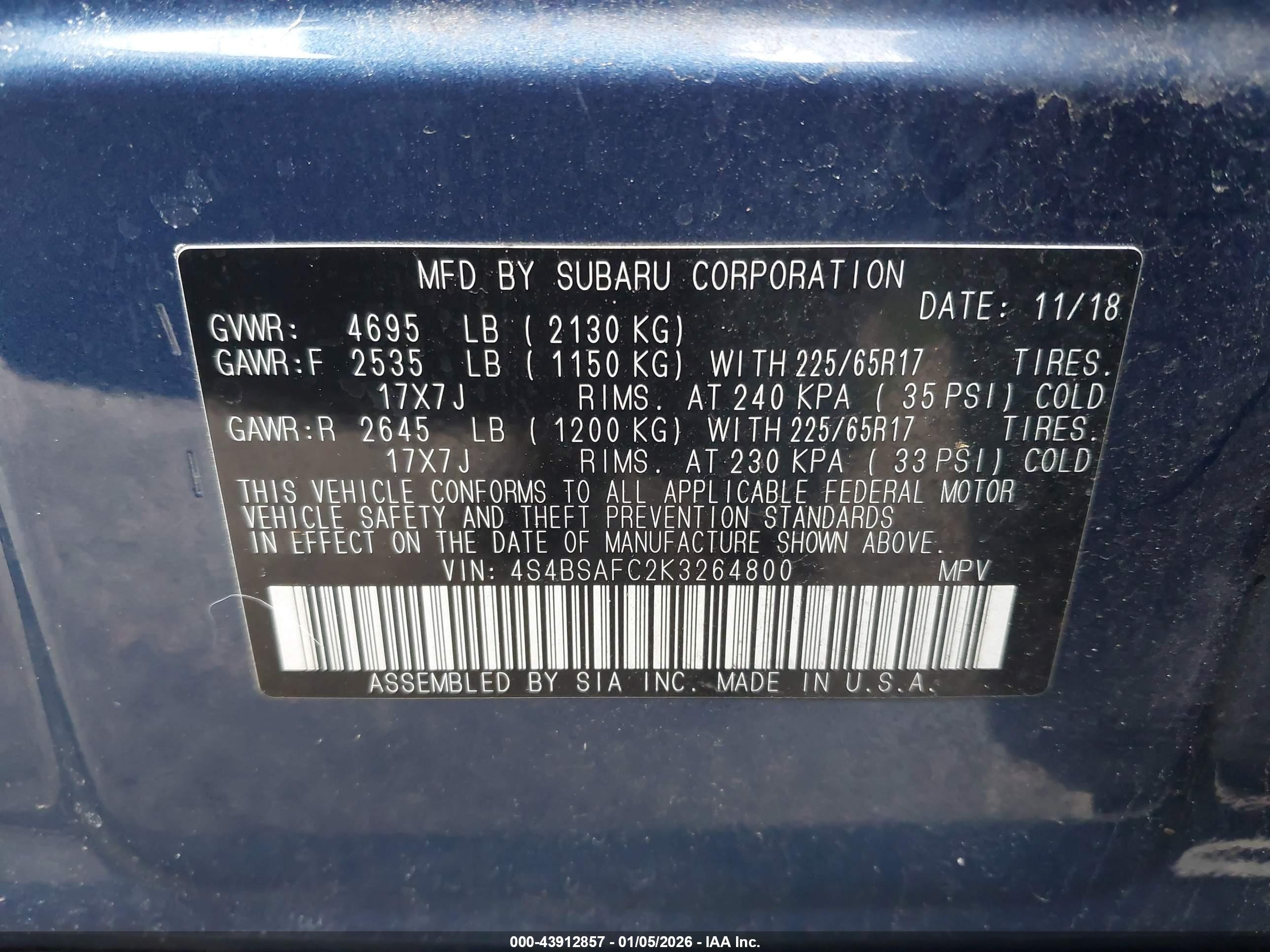 SUBARU OUTBACK image 9