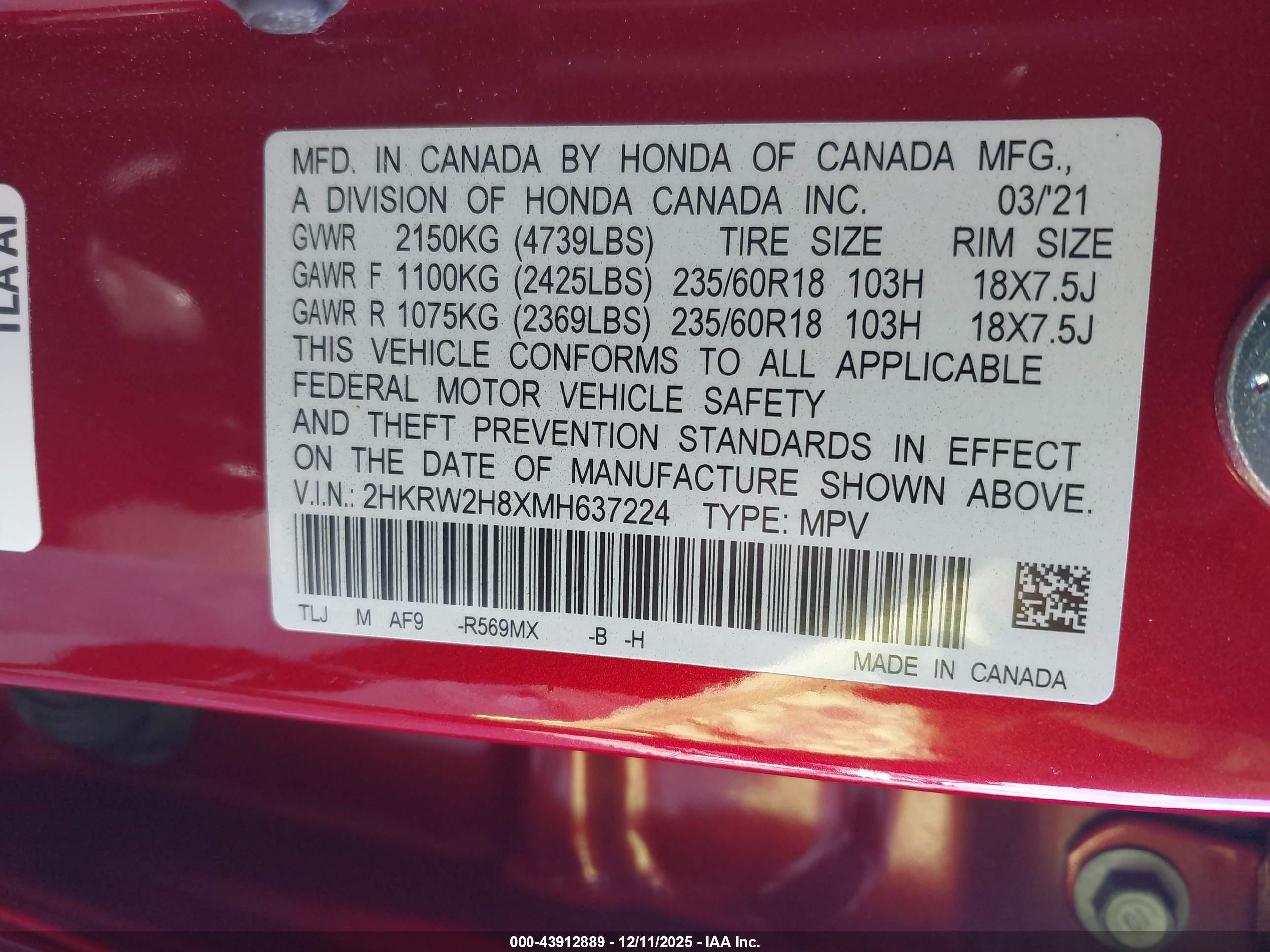 HONDA CR-V image 9