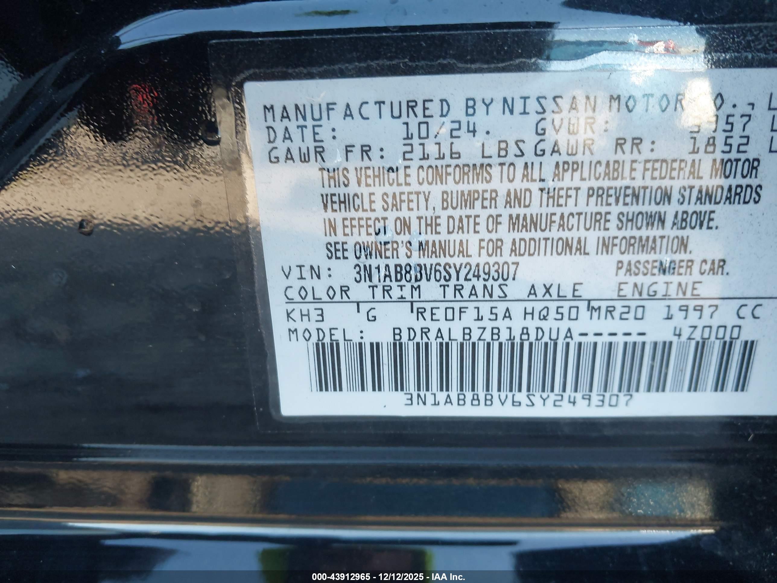NISSAN SENTRA image 9