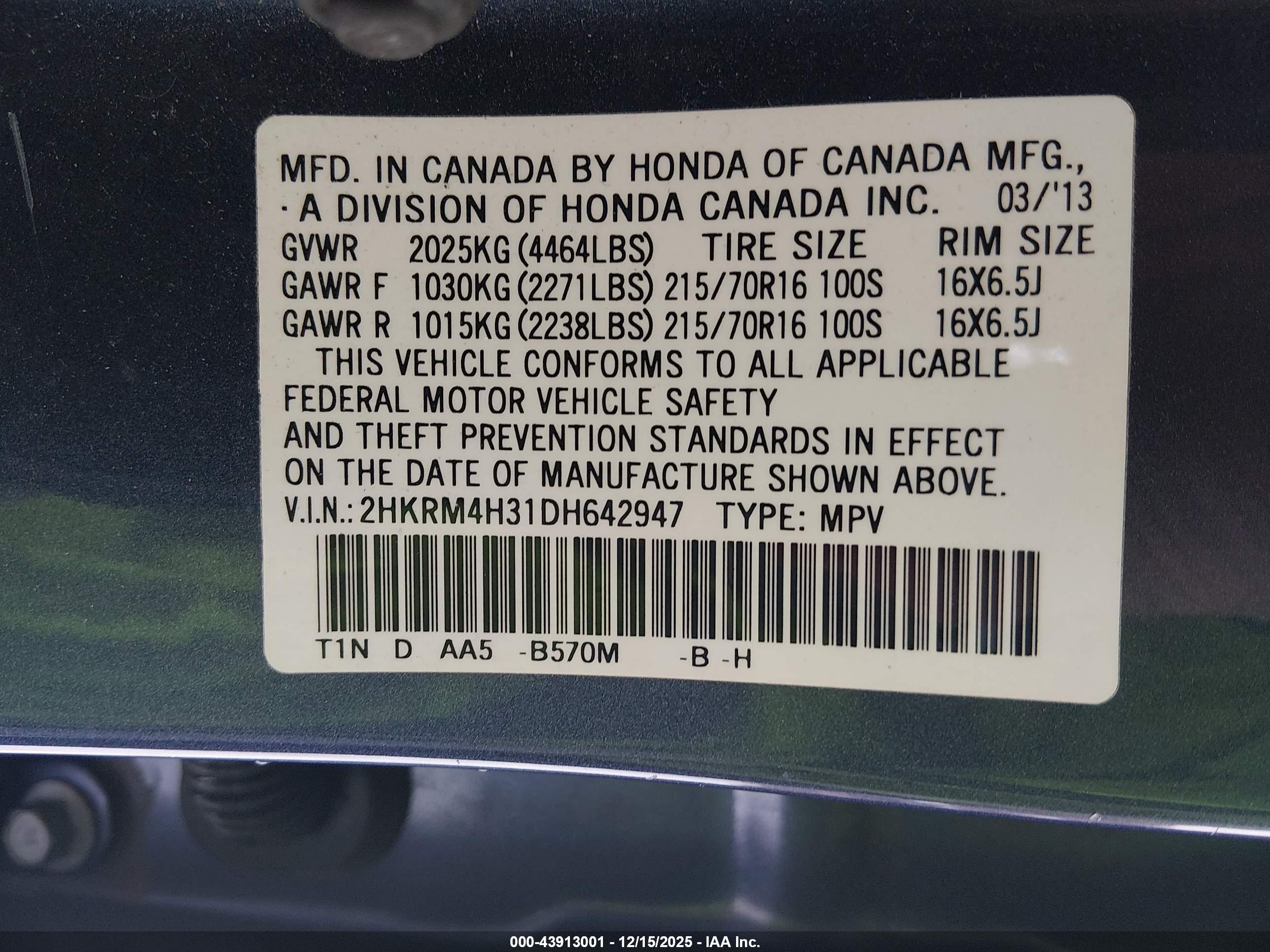 HONDA CR-V image 9