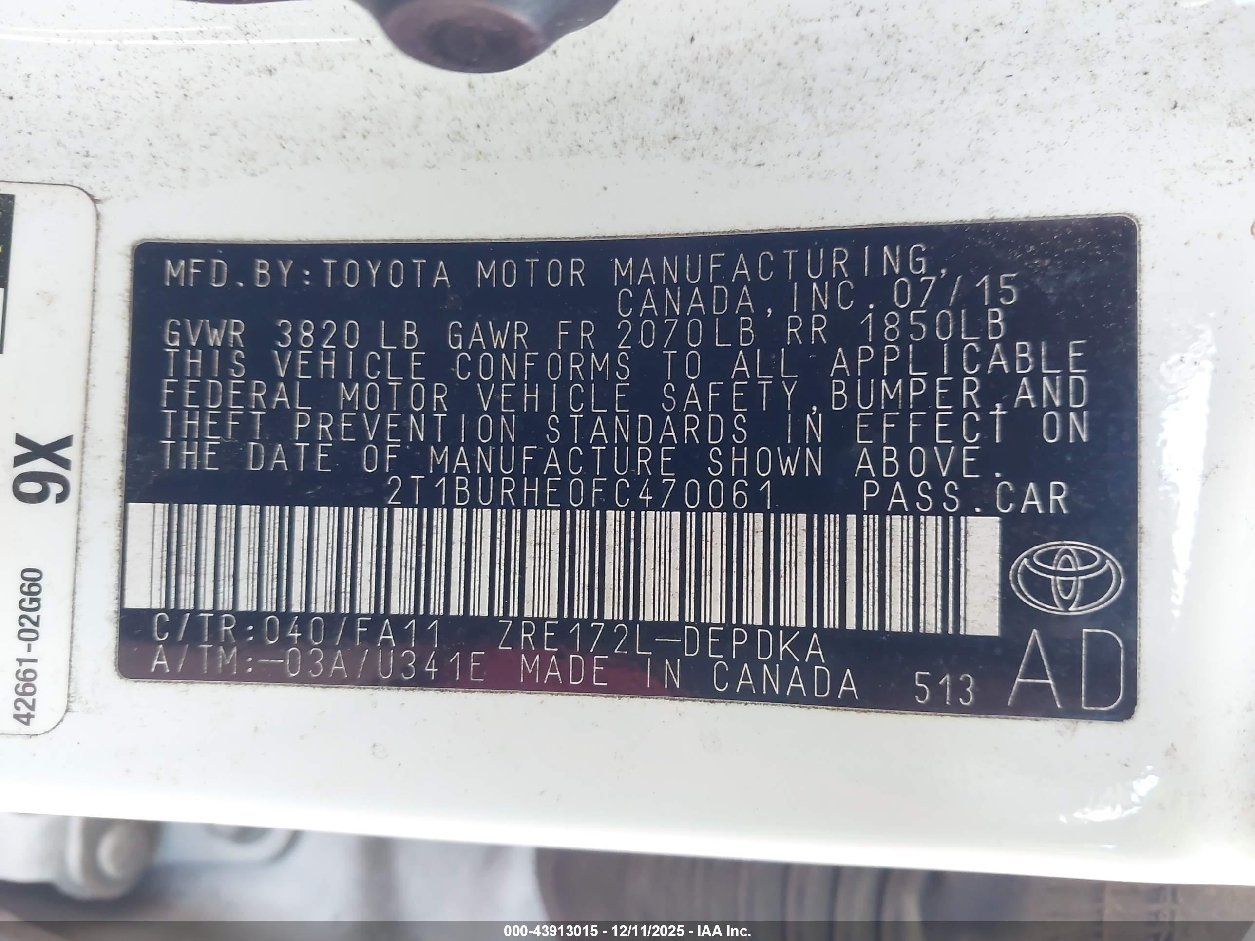 TOYOTA COROLLA image 9