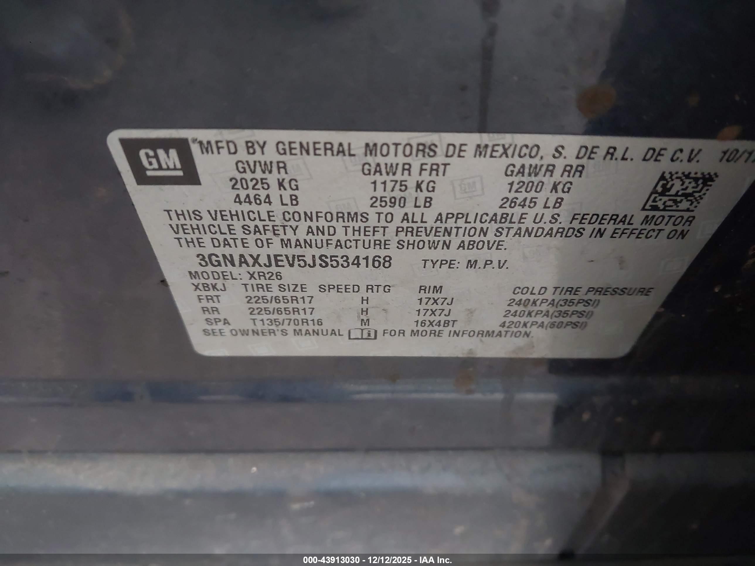 CHEVROLET EQUINOX image 9
