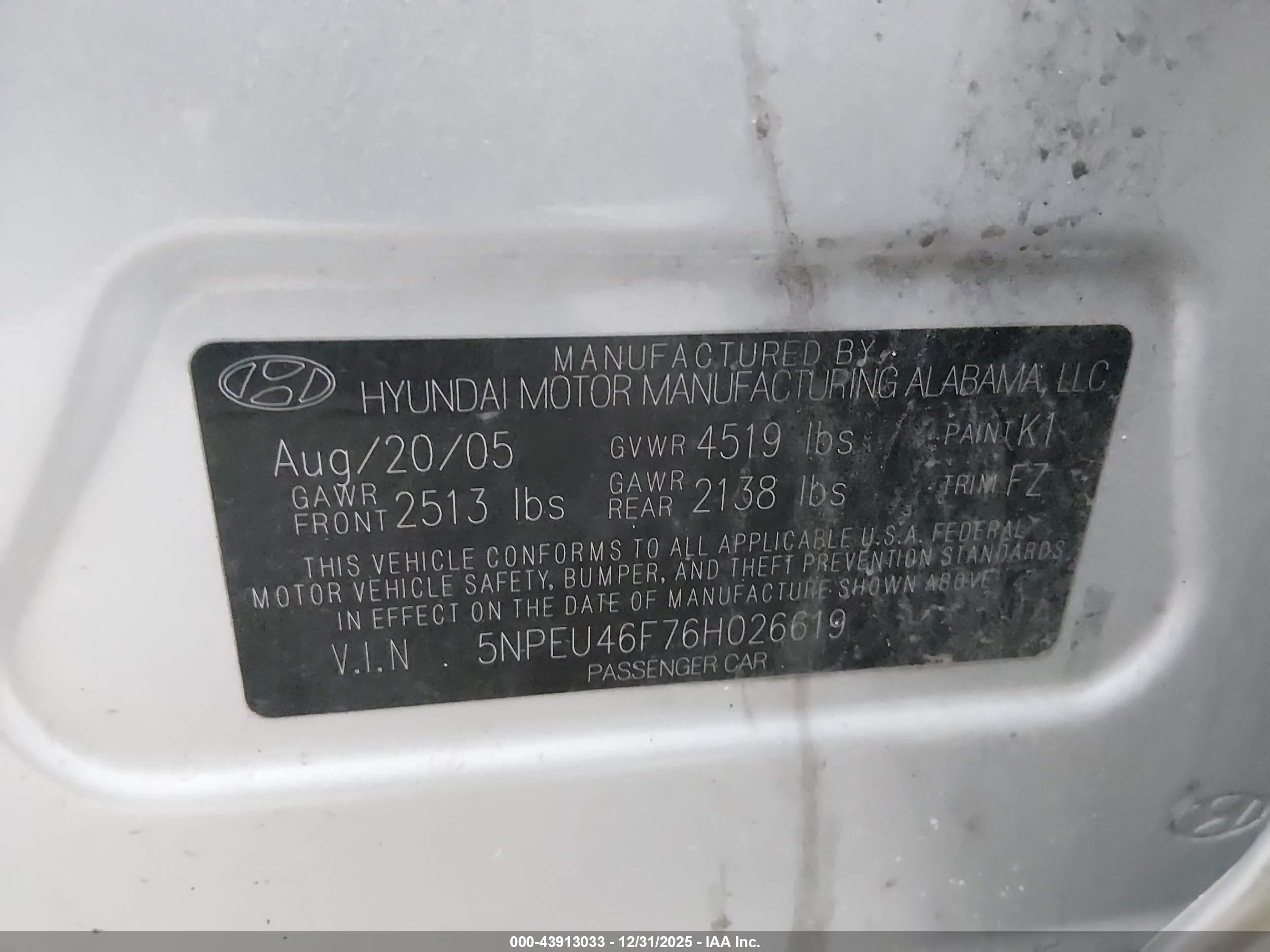 HYUNDAI SONATA image 9