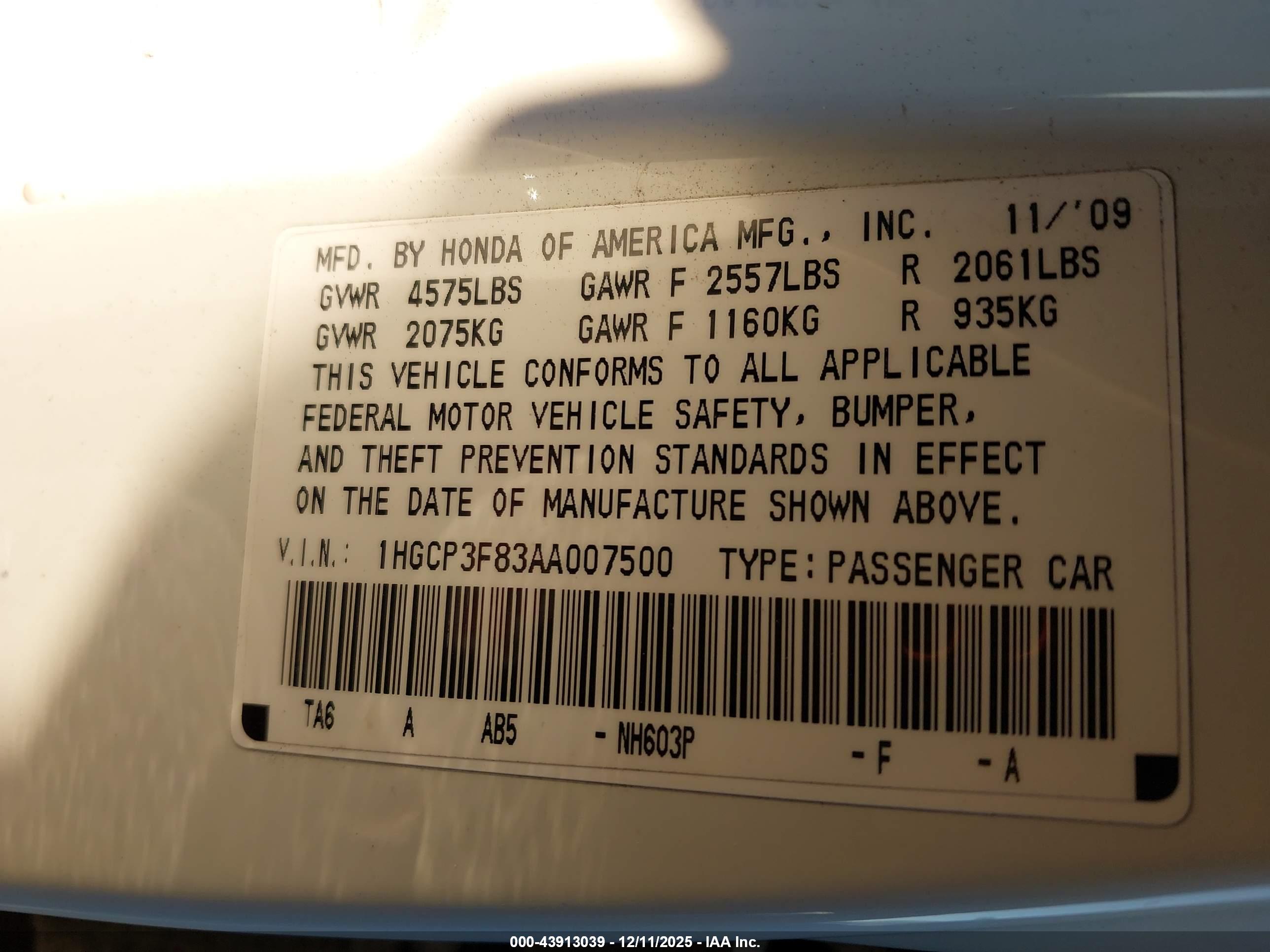 HONDA ACCORD image 9