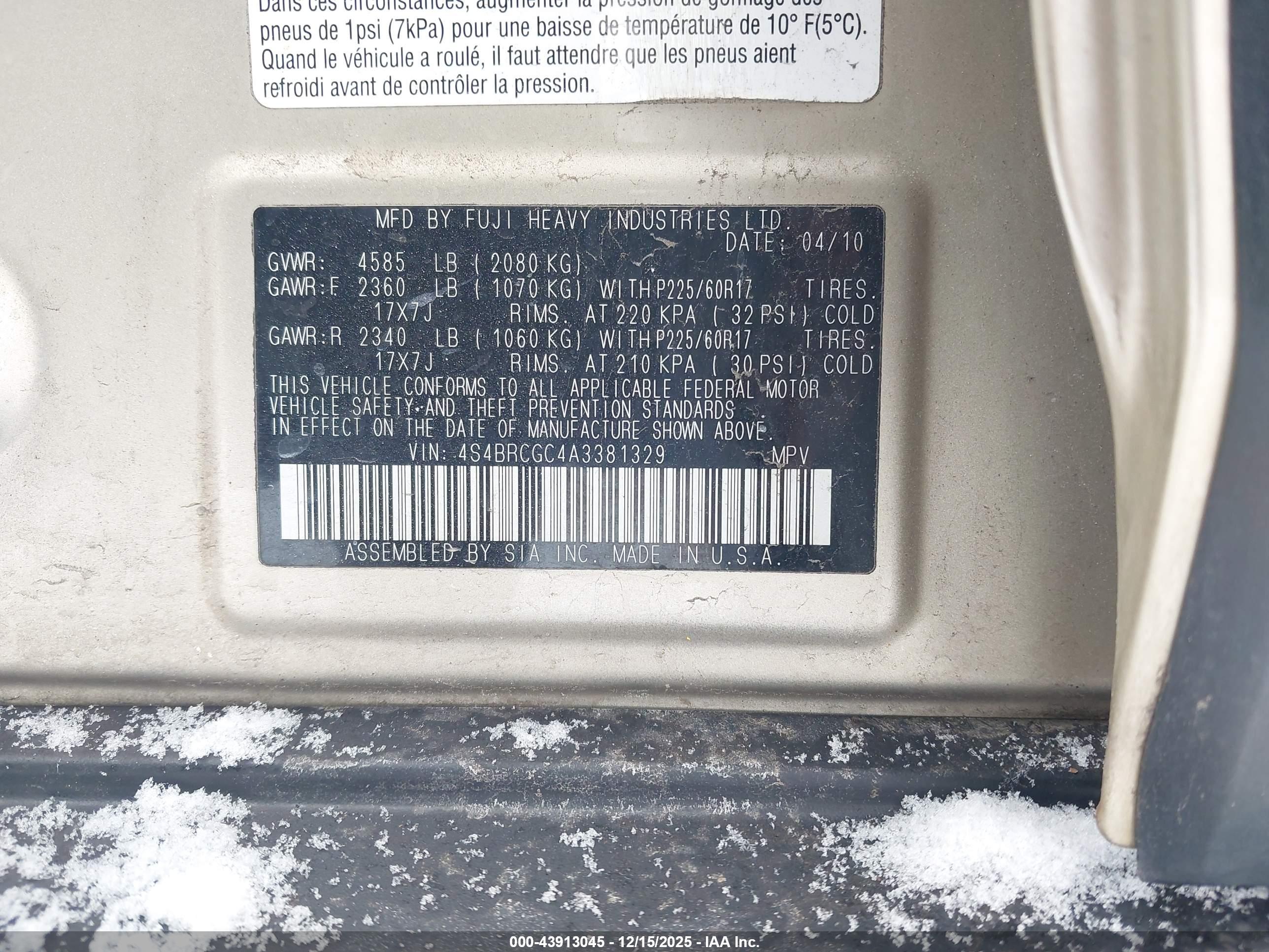 SUBARU OUTBACK image 9
