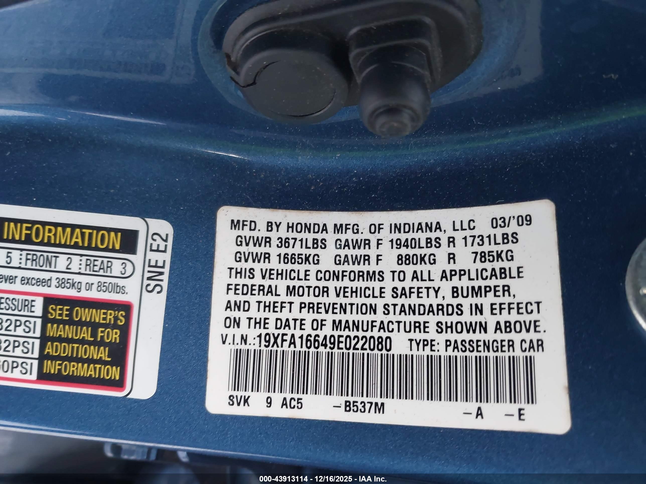 HONDA CIVIC image 9