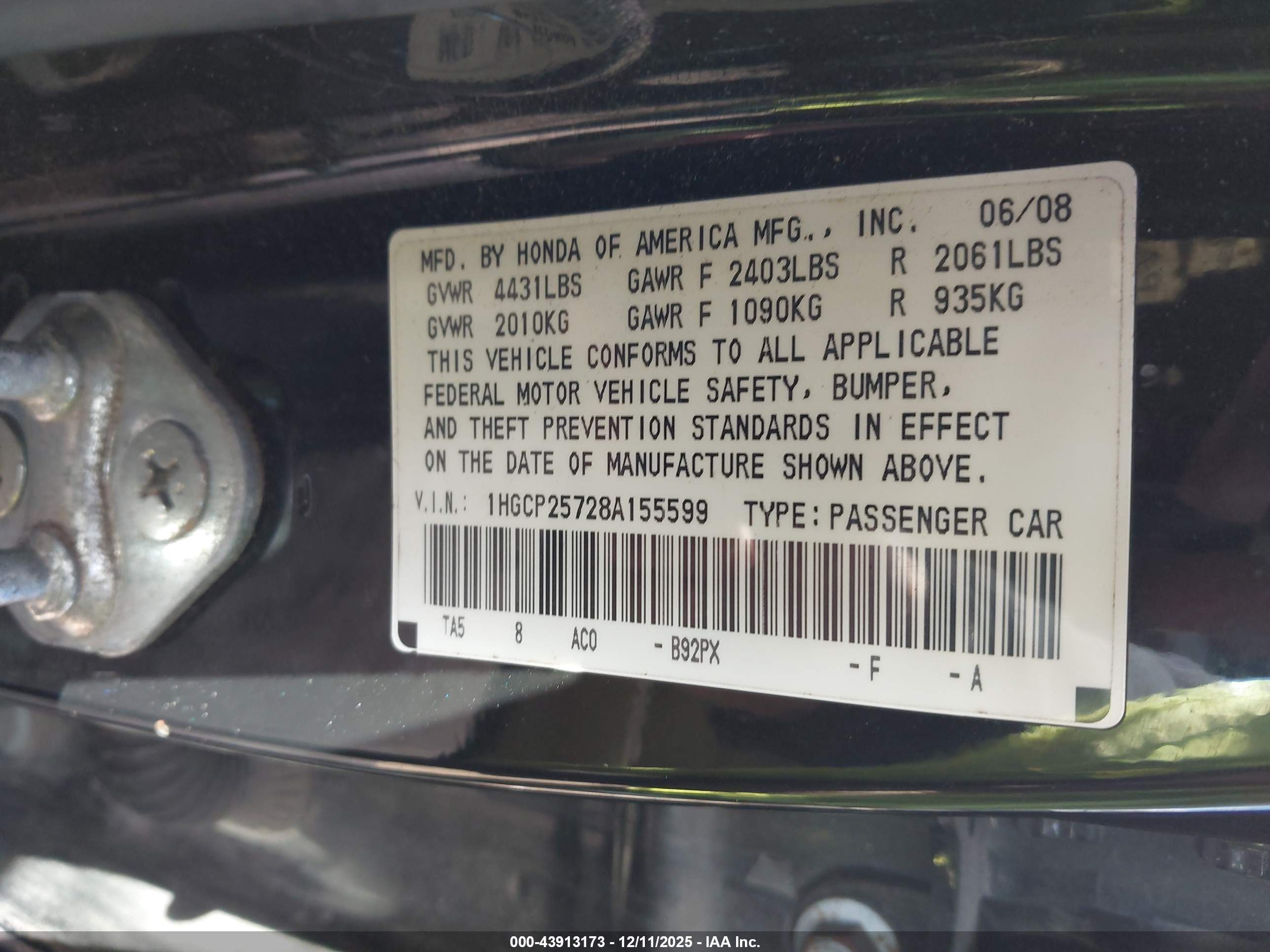 HONDA ACCORD image 9