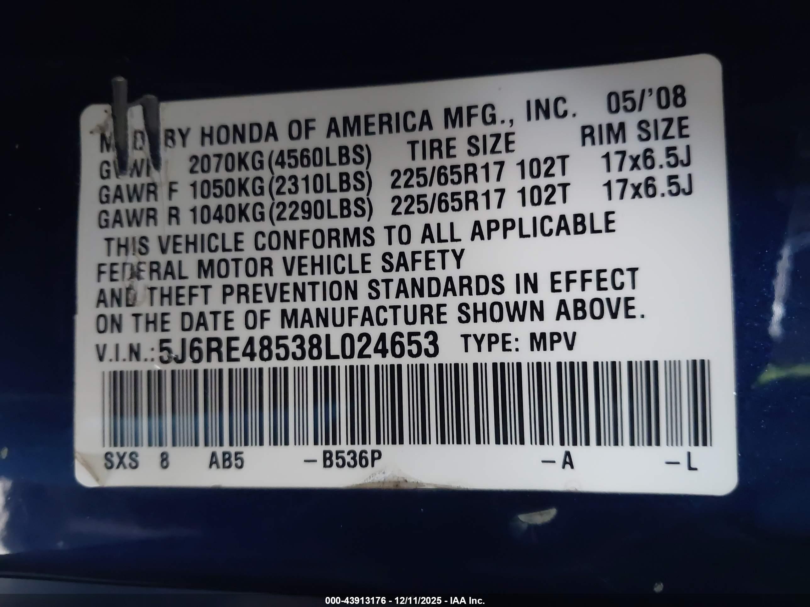HONDA CR-V image 9