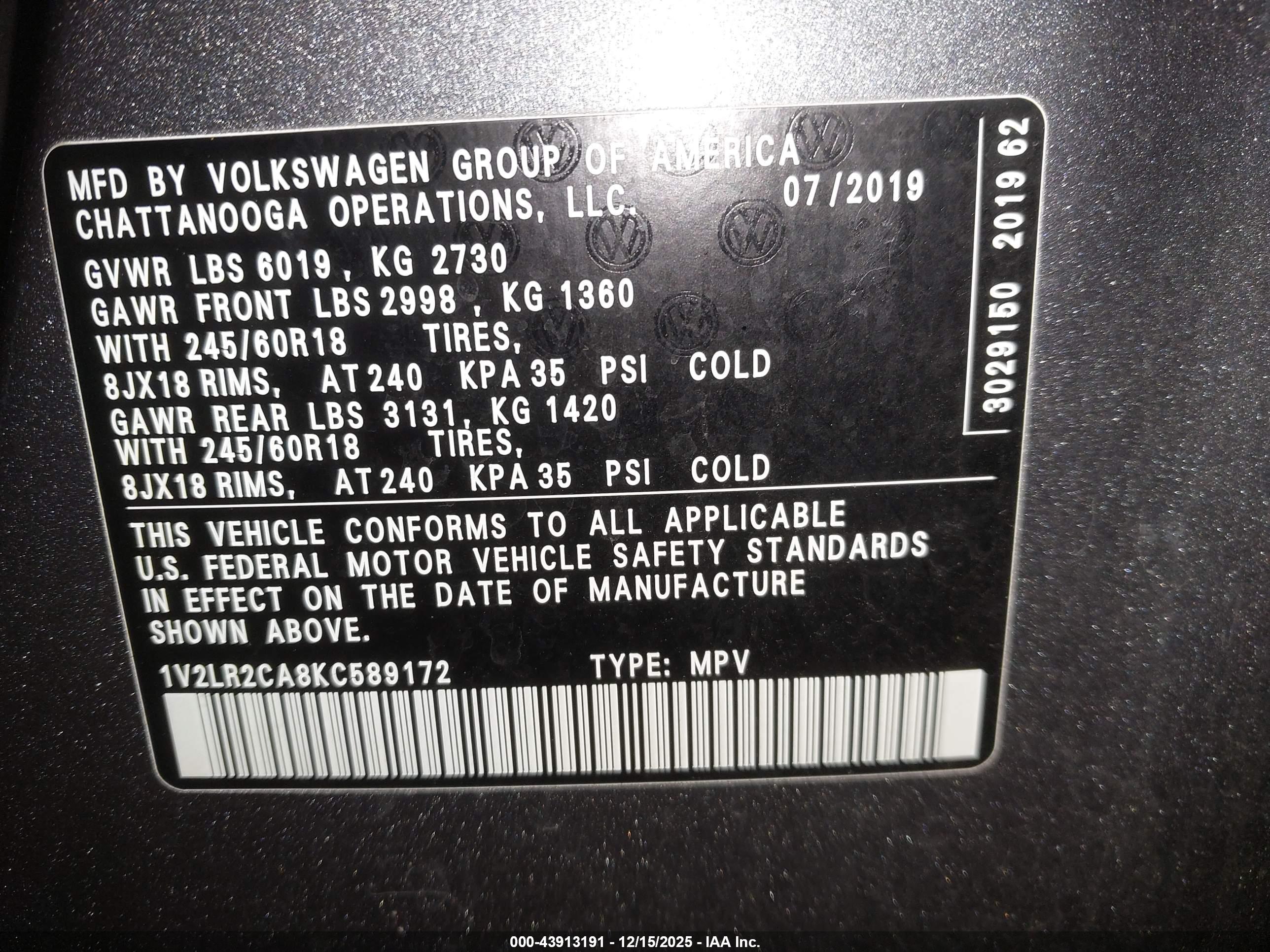 VOLKSWAGEN ATLAS image 9