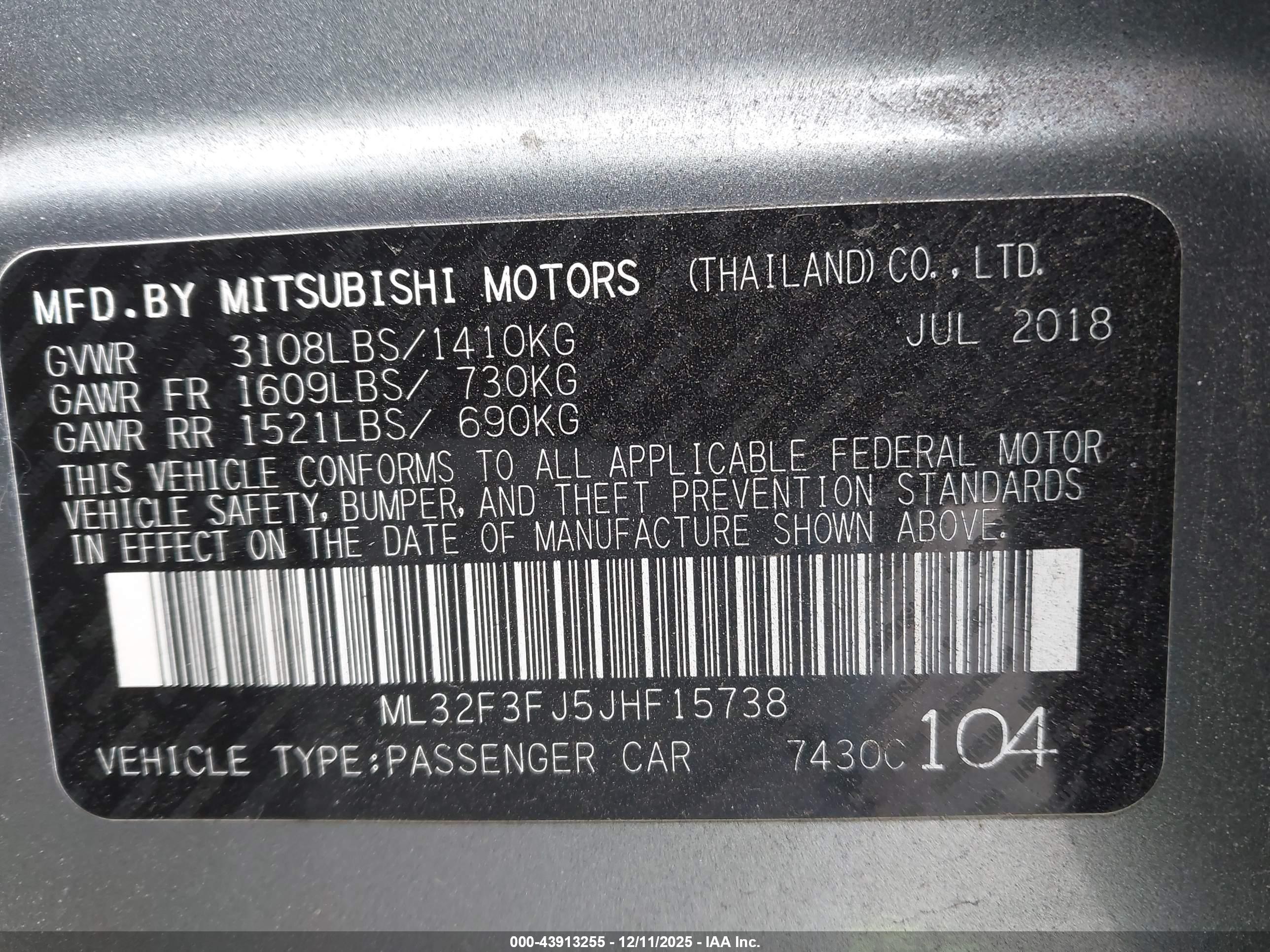 MITSUBISHI MIRAGE image 9
