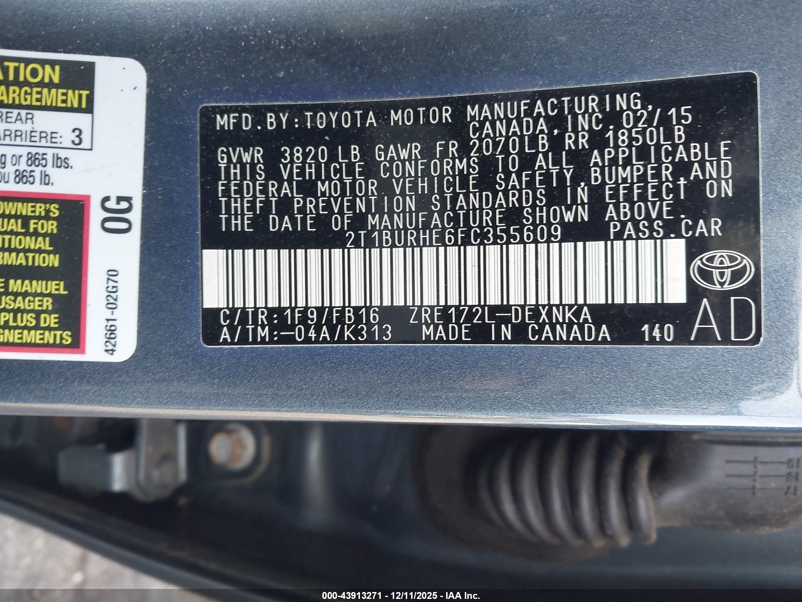 TOYOTA COROLLA image 9