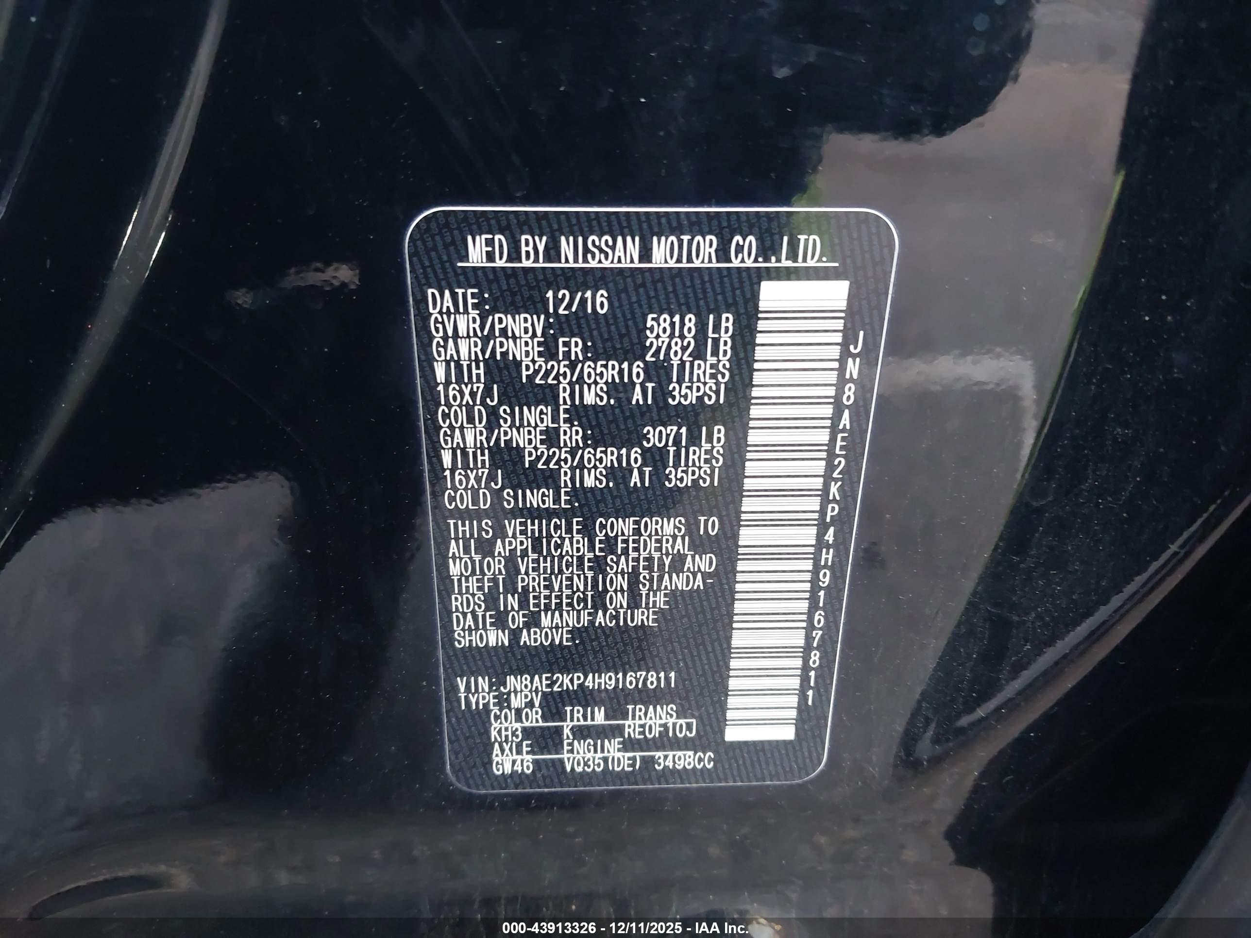 NISSAN QUEST image 9