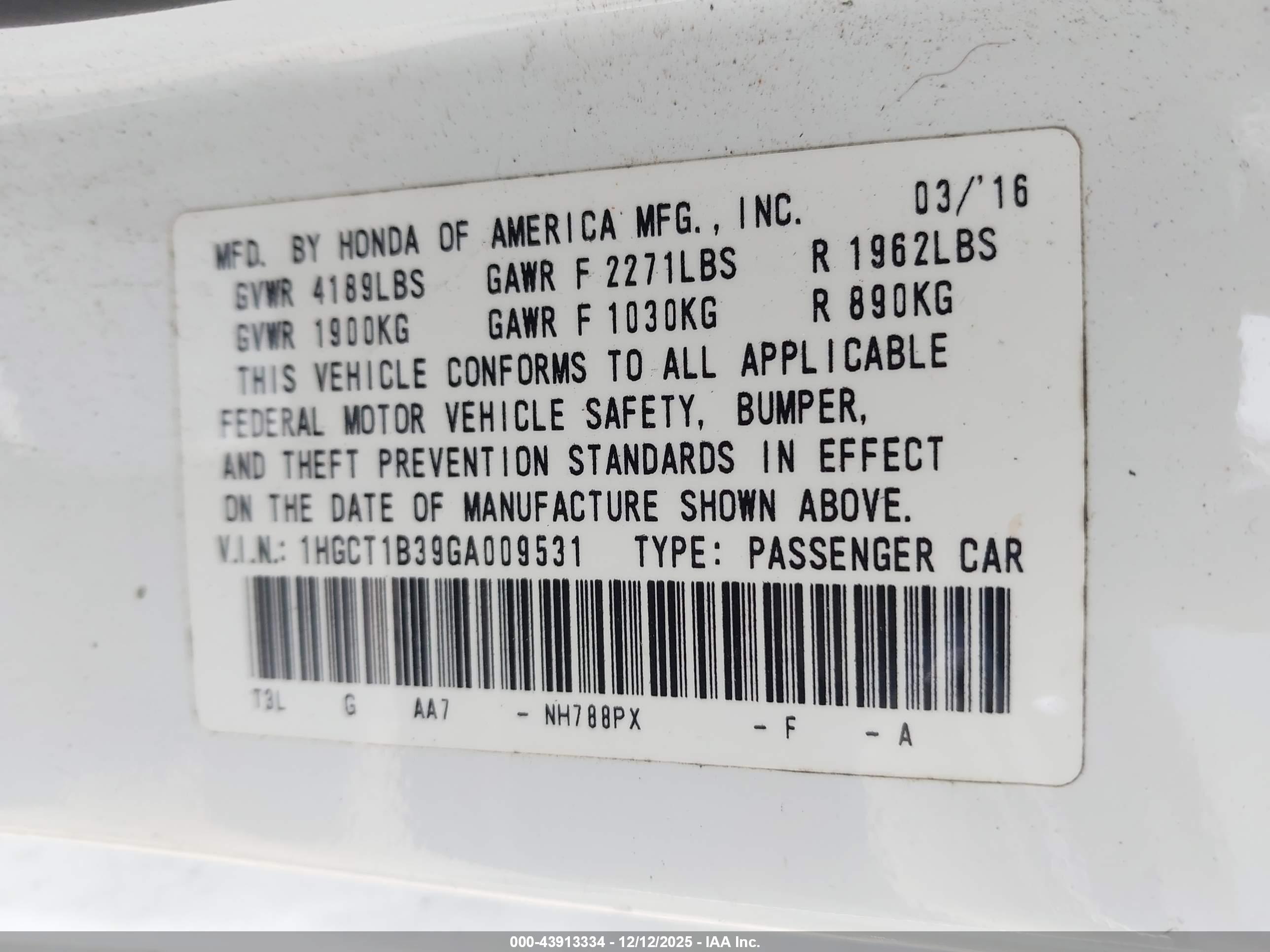 HONDA ACCORD image 9