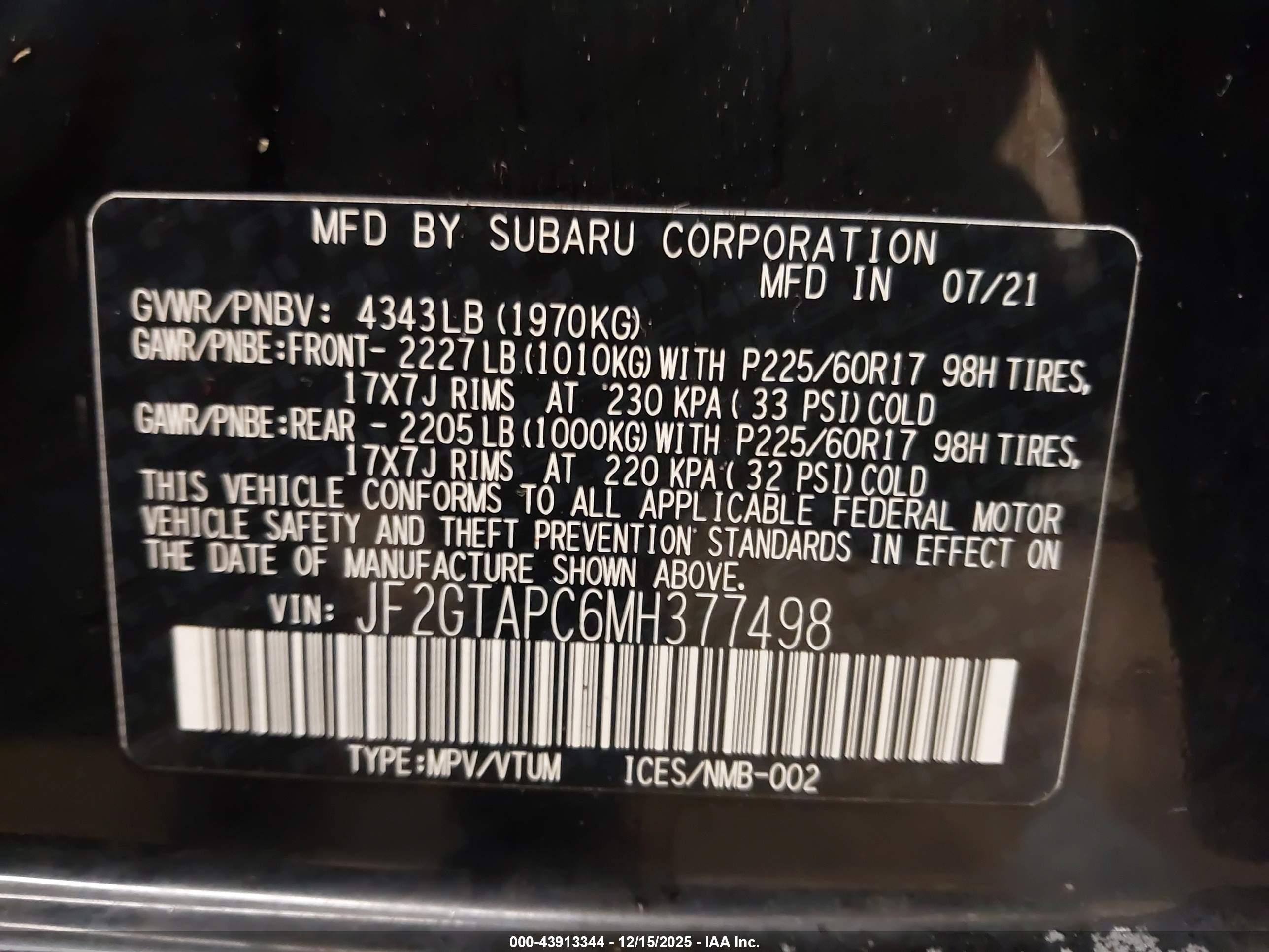 SUBARU CROSSTREK image 9