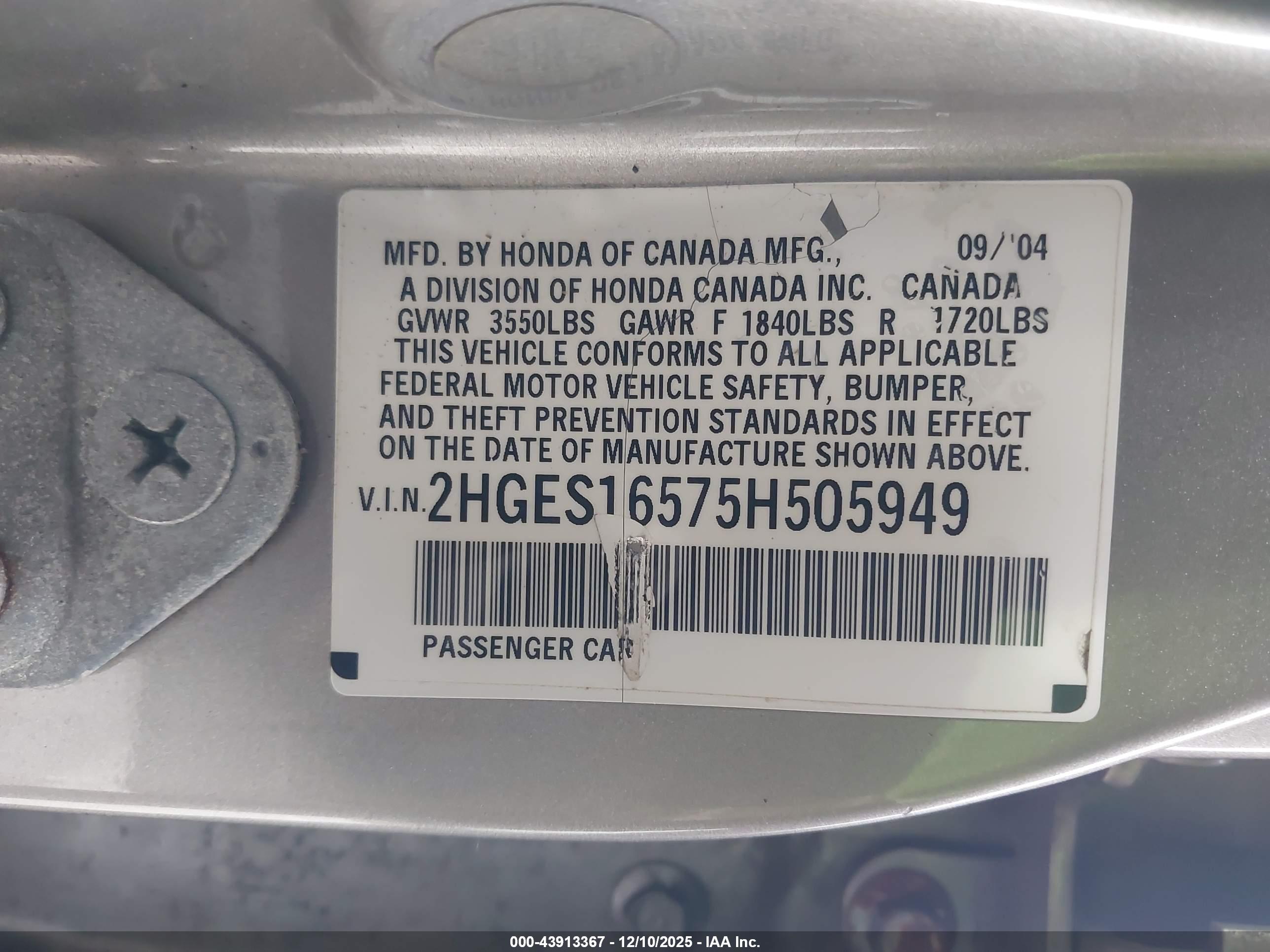 HONDA CIVIC image 9