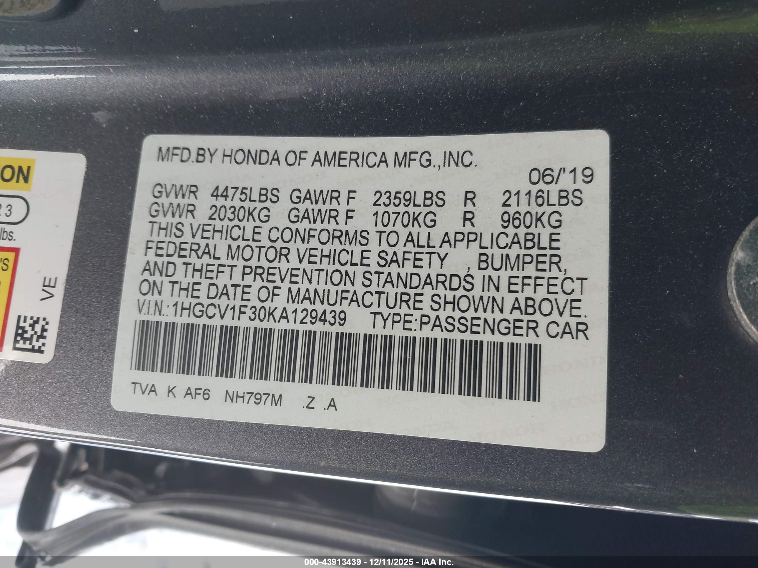 HONDA ACCORD image 9