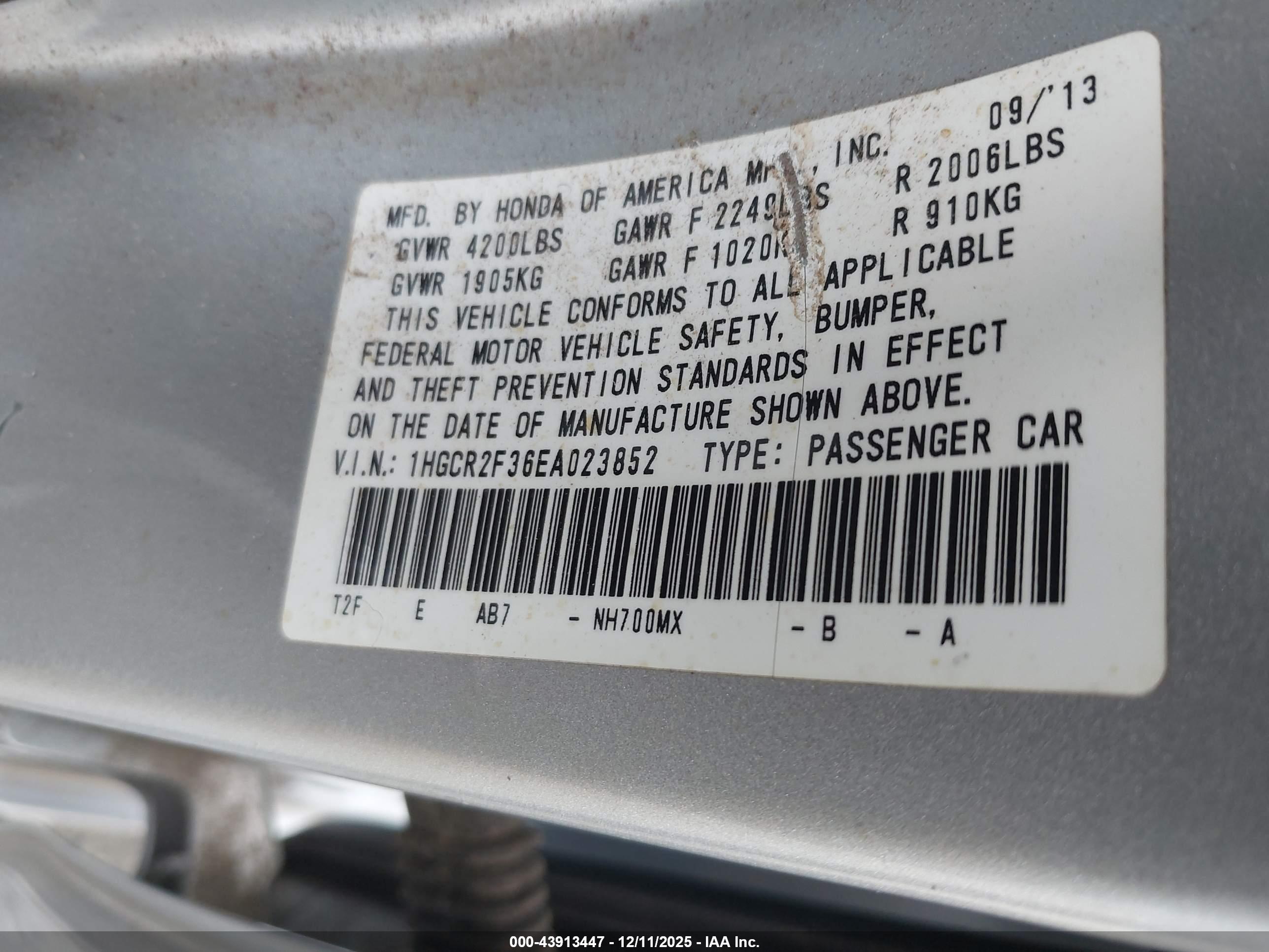 HONDA ACCORD image 9