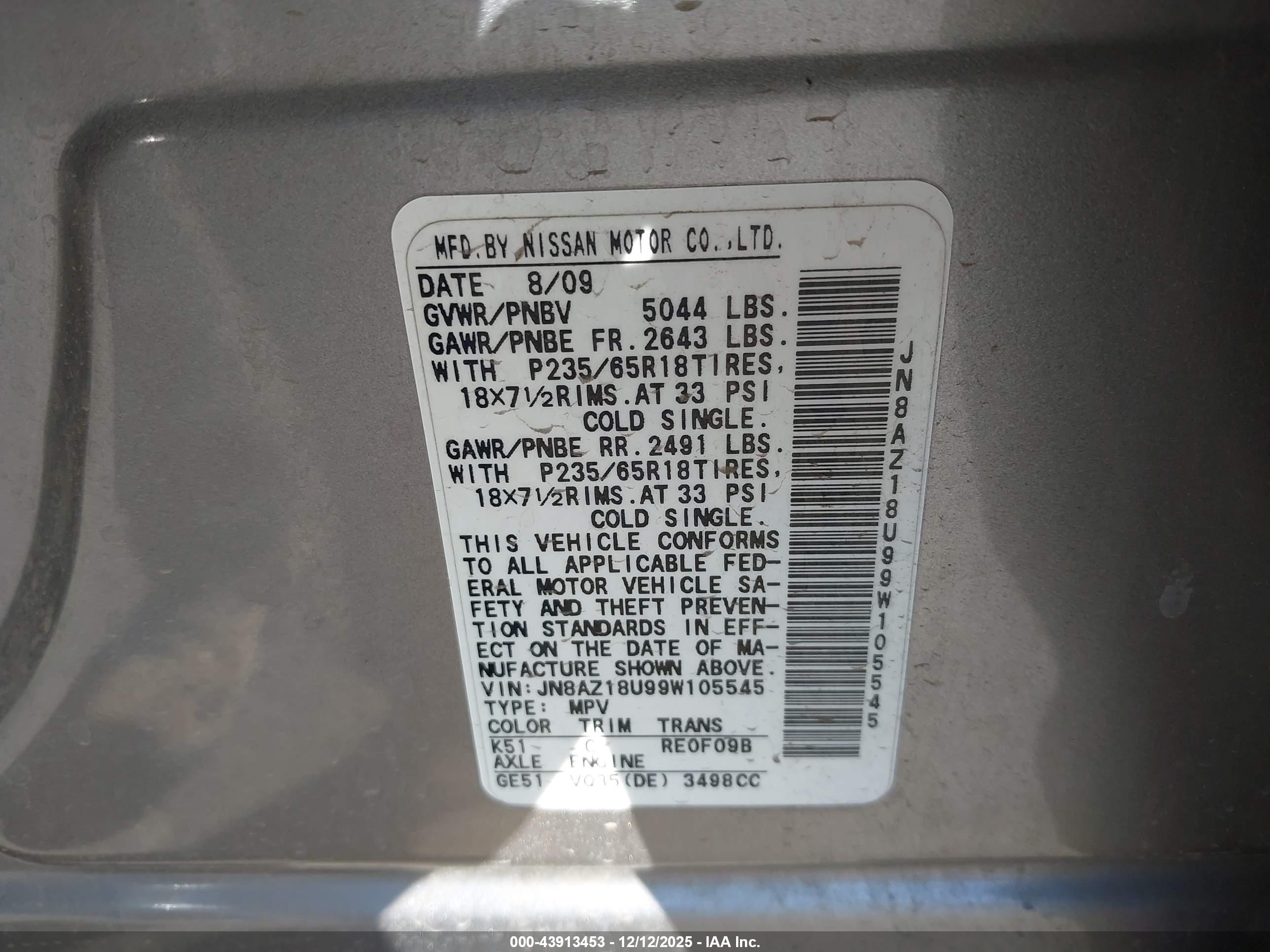 NISSAN MURANO image 9