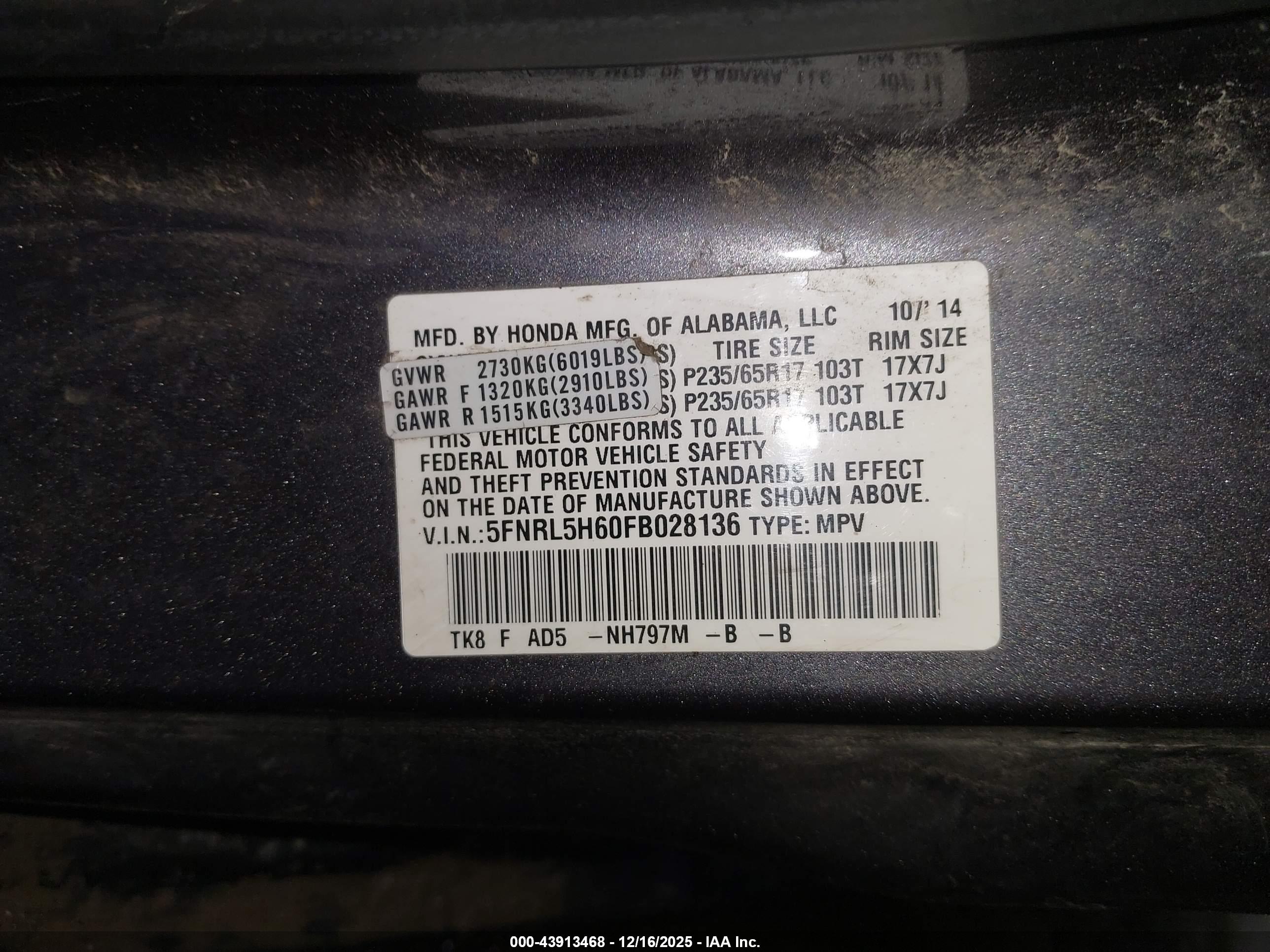 HONDA ODYSSEY image 9