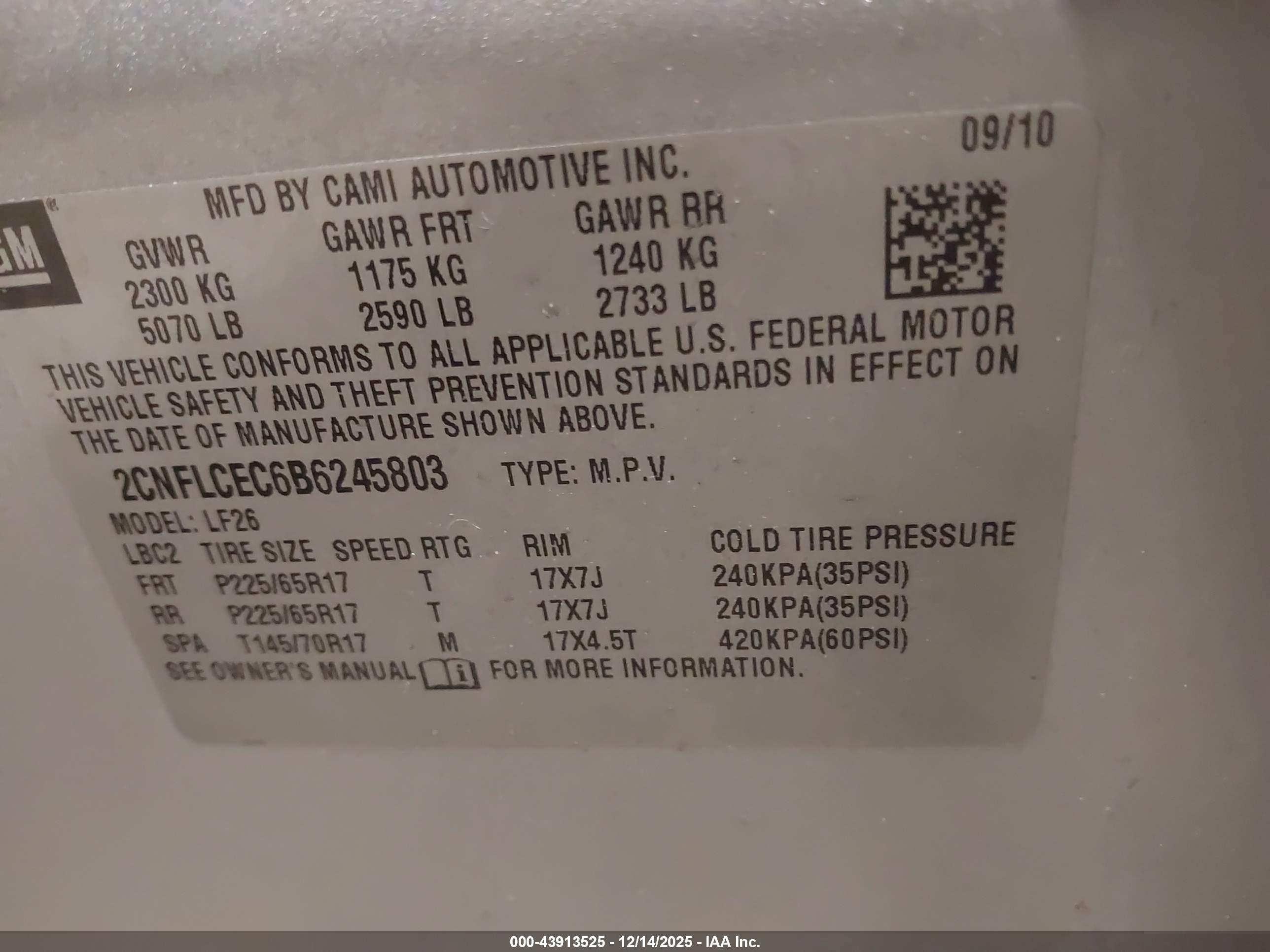CHEVROLET EQUINOX image 9