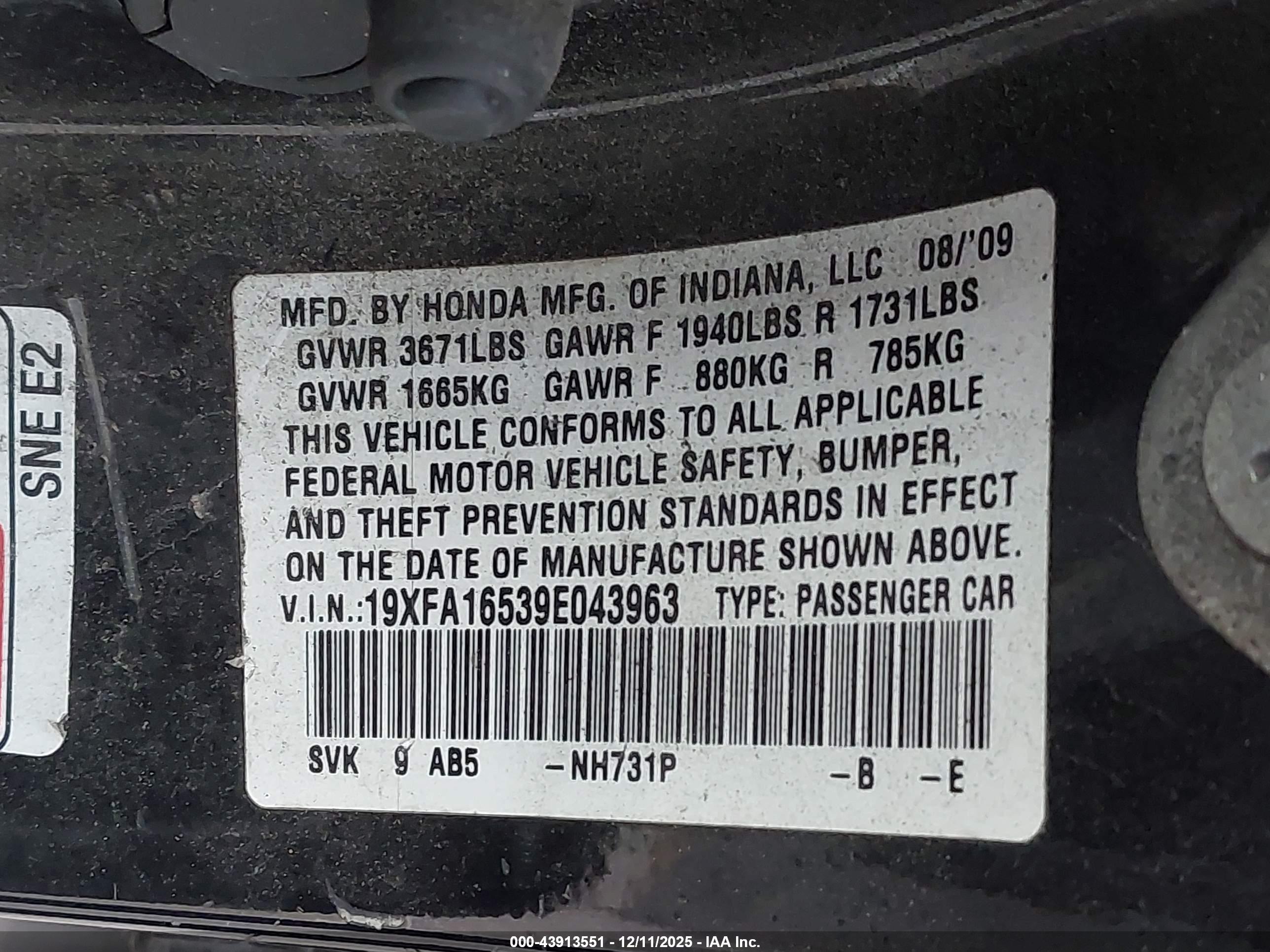 HONDA CIVIC image 9