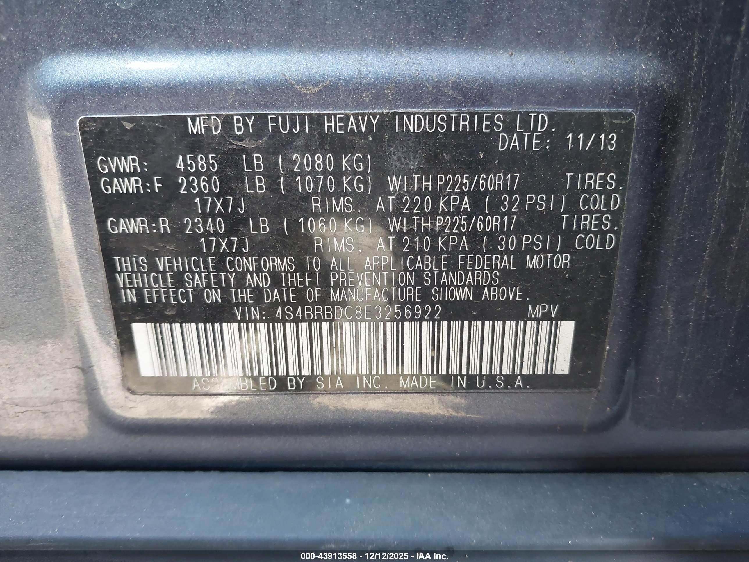 SUBARU OUTBACK image 9