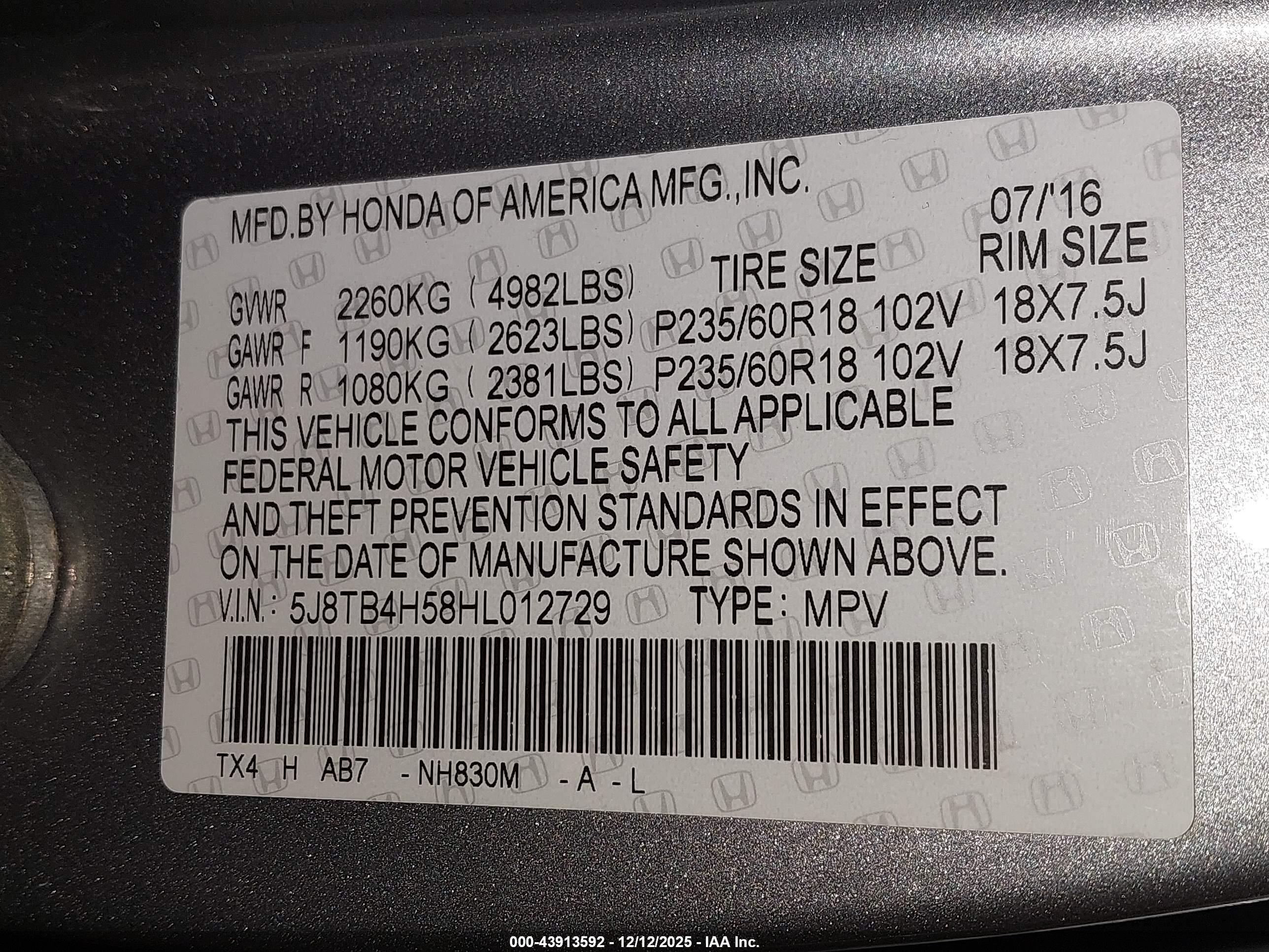 ACURA RDX image 9
