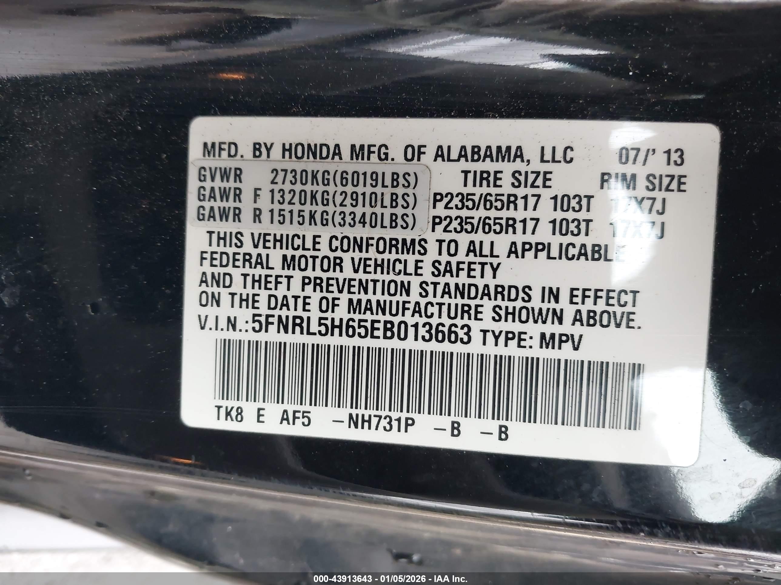HONDA ODYSSEY image 9