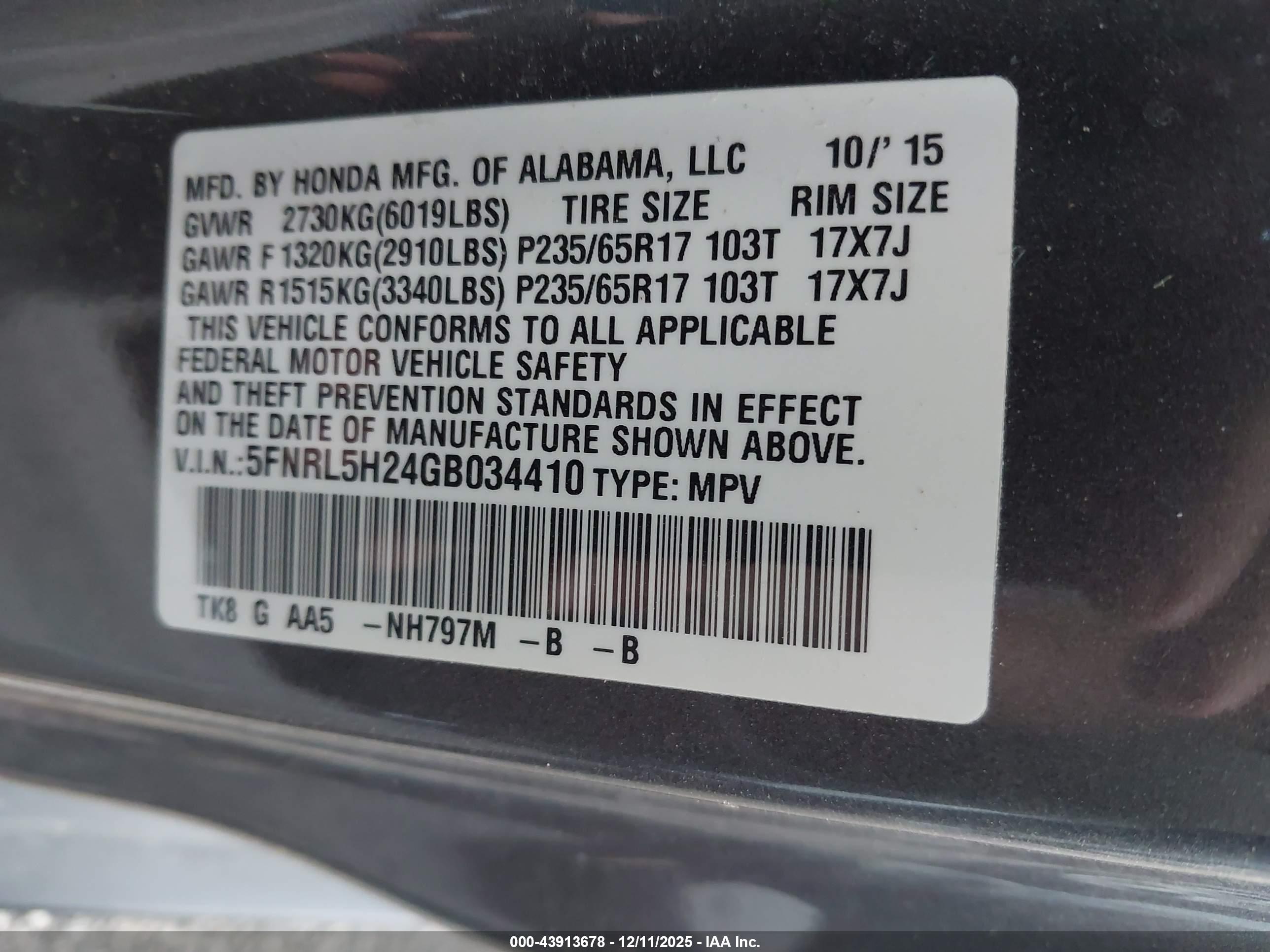 HONDA ODYSSEY image 9