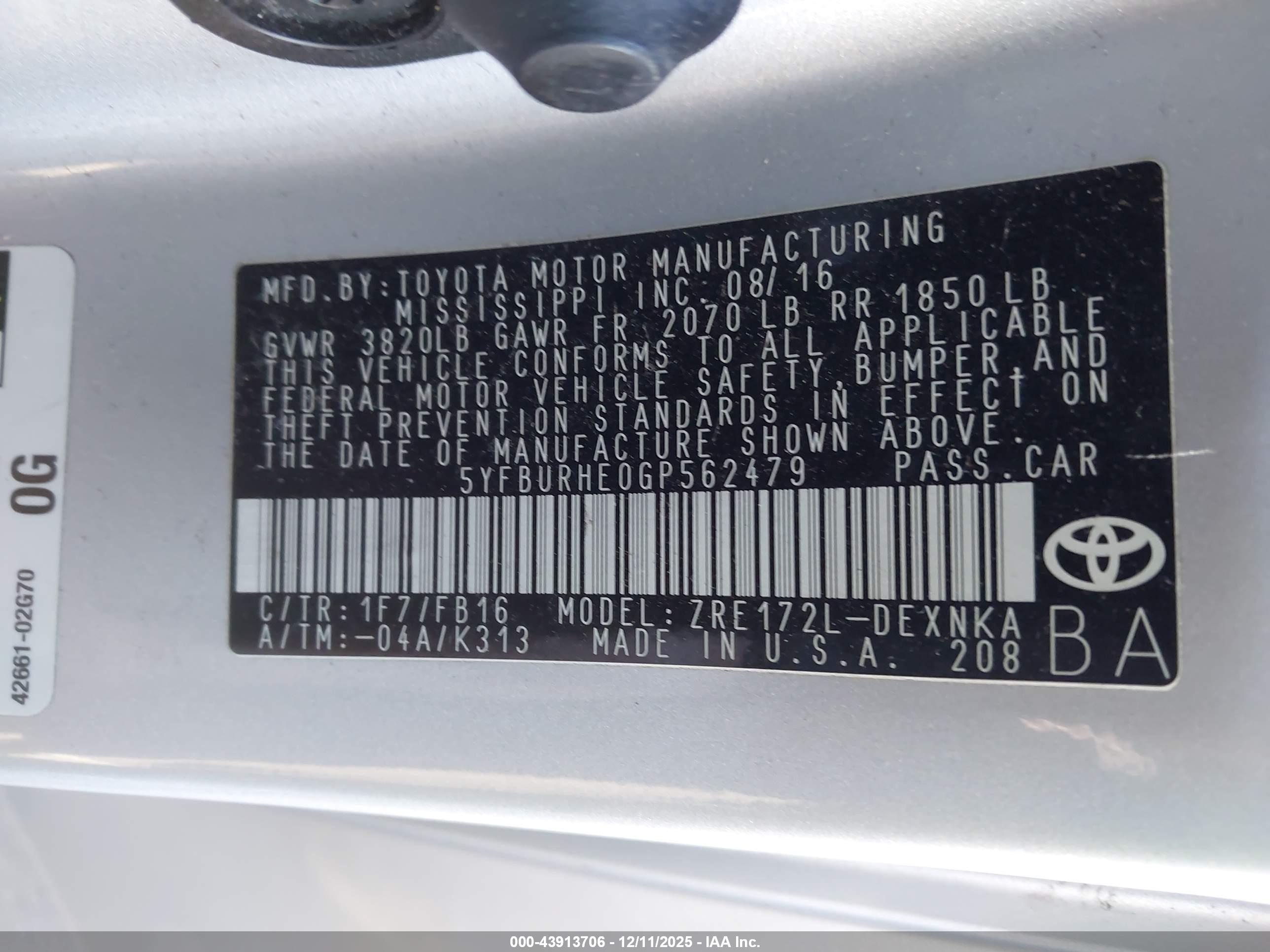 TOYOTA COROLLA image 9