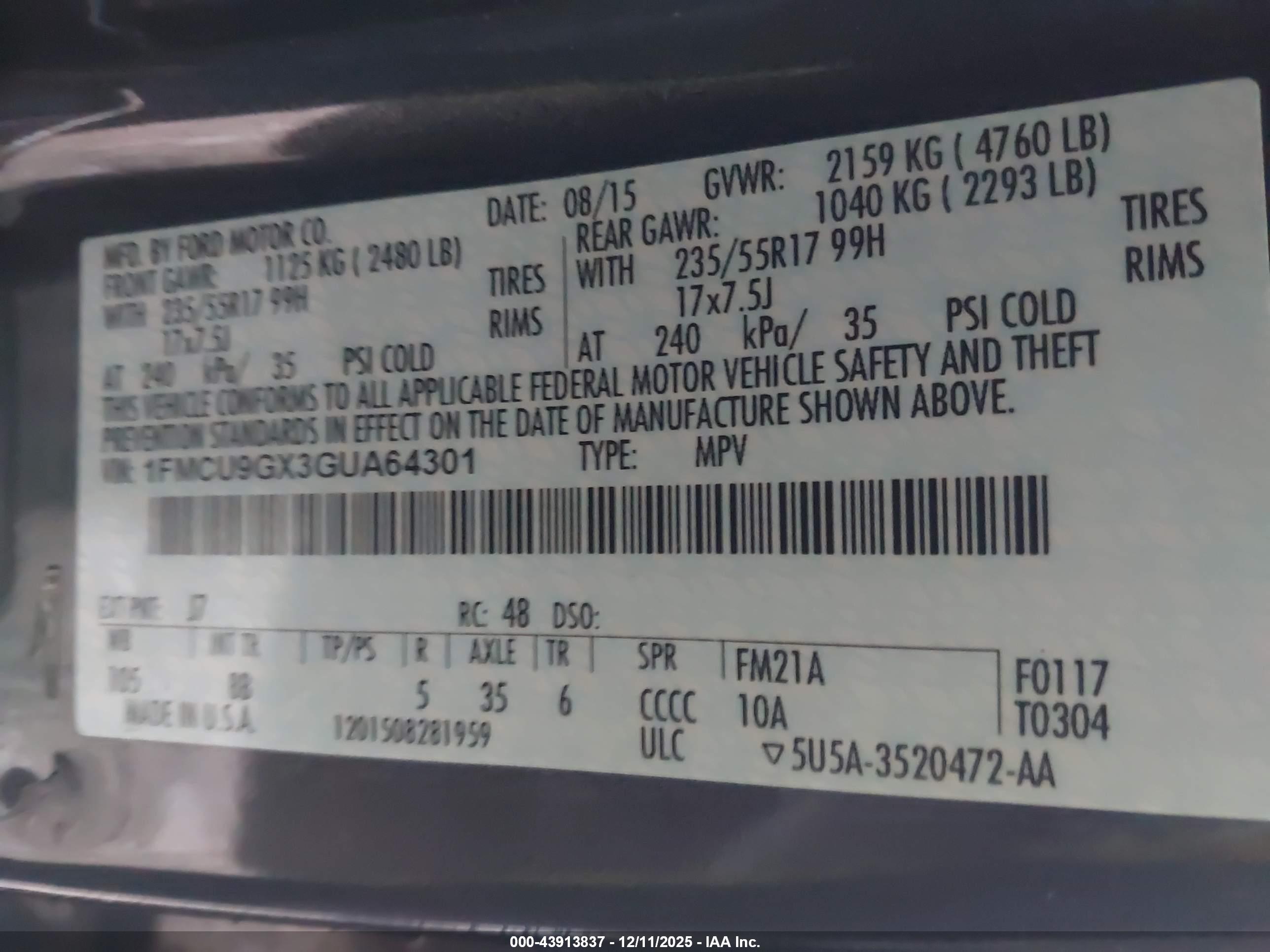 FORD ESCAPE image 9