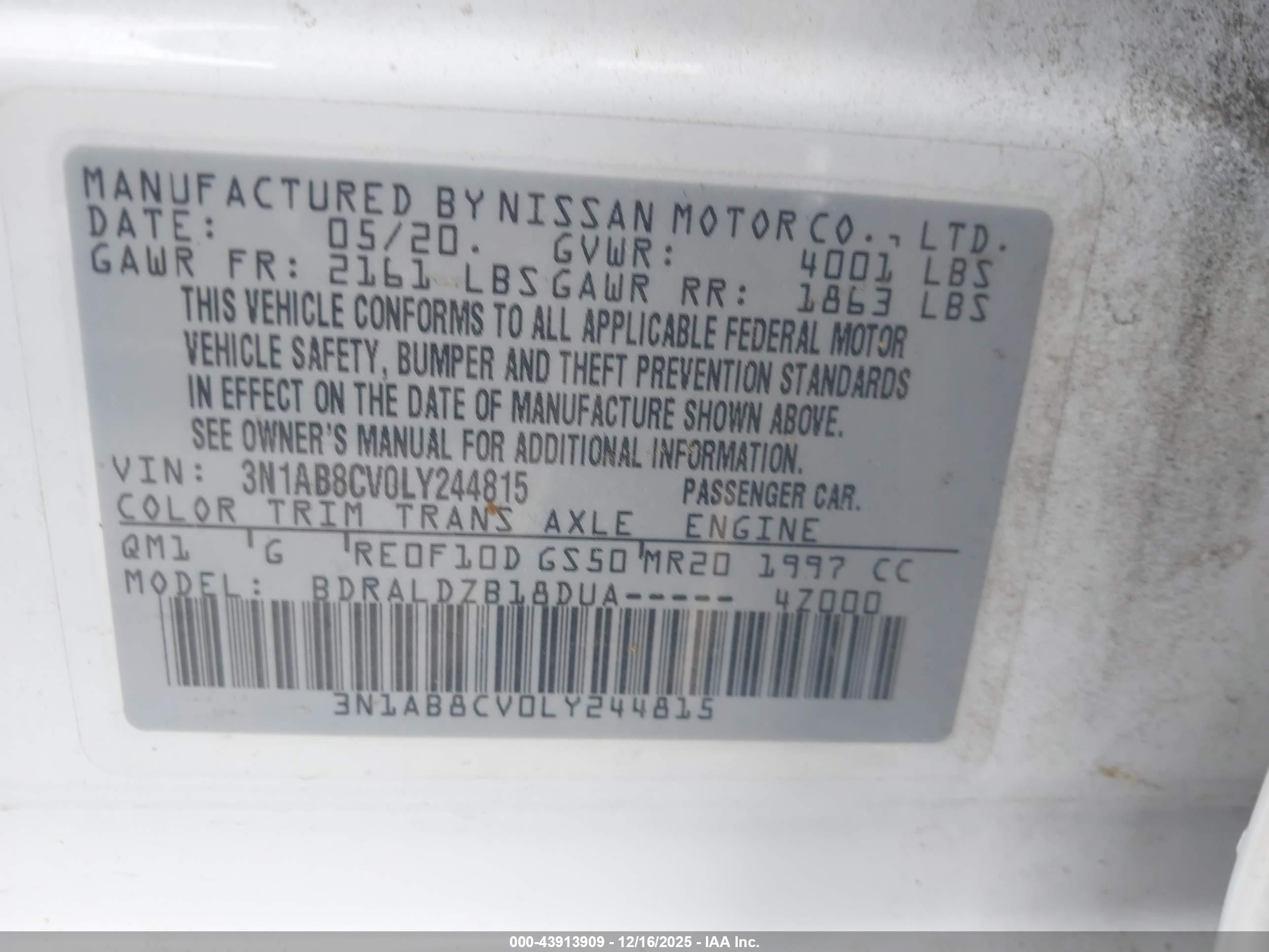 NISSAN SENTRA image 9