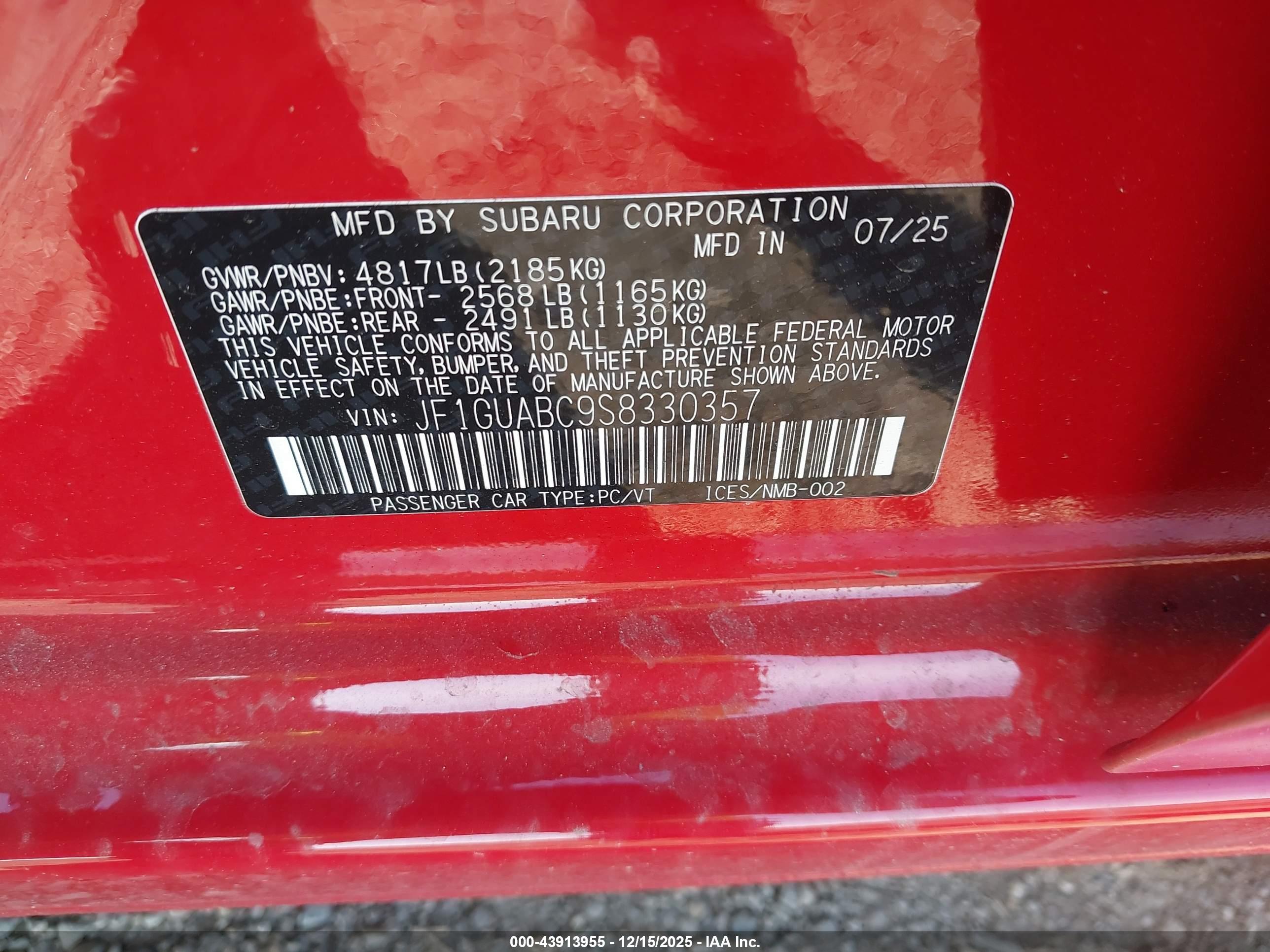 SUBARU IMPREZA image 9