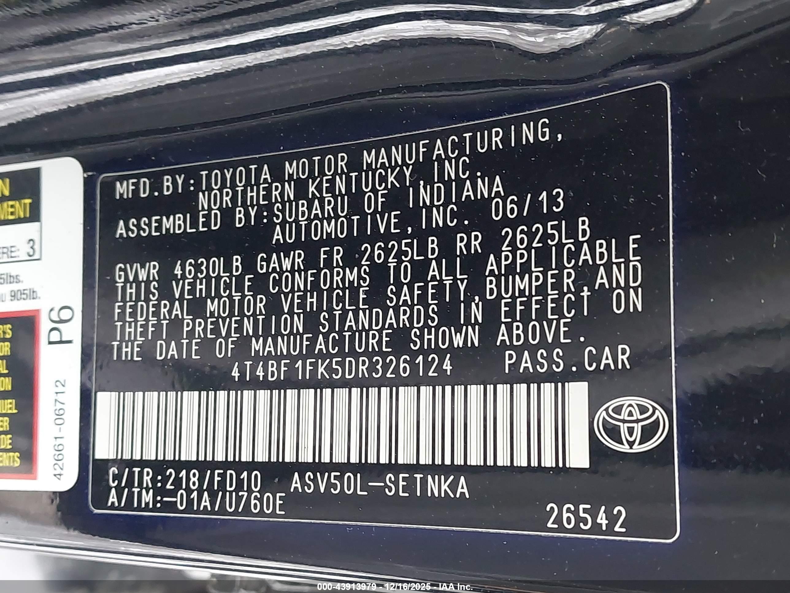 TOYOTA CAMRY image 9